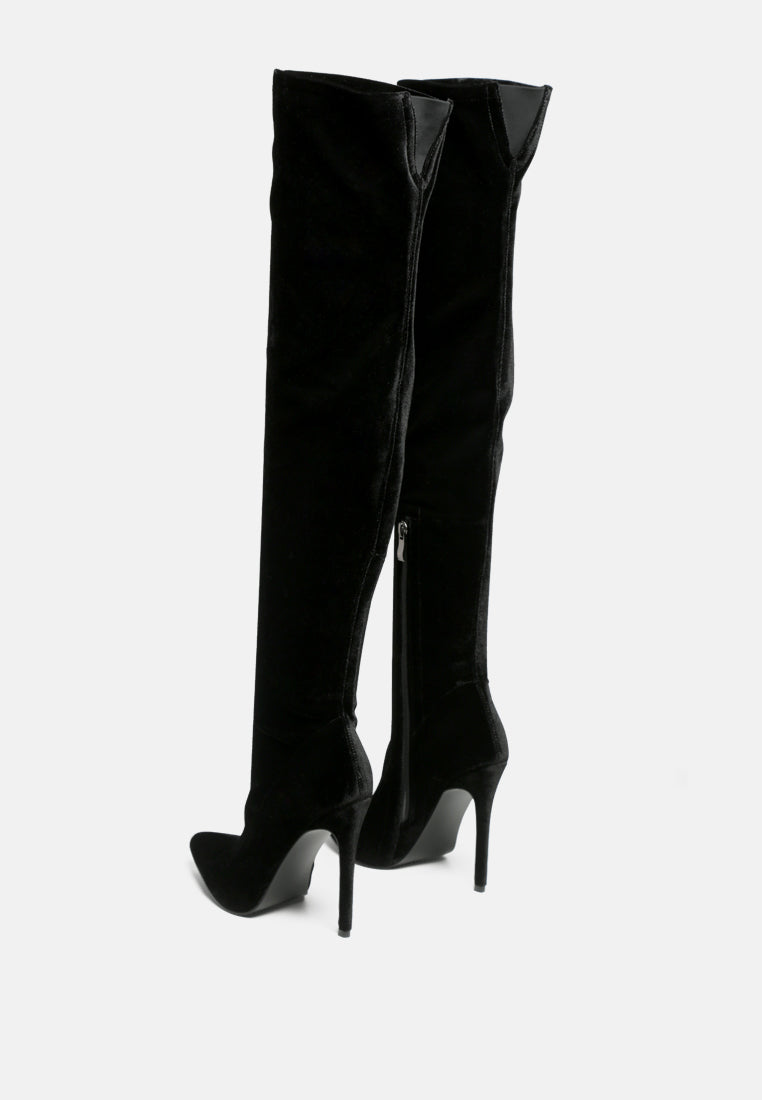 Tilera Stretch Over the Knee Stiletto Boots