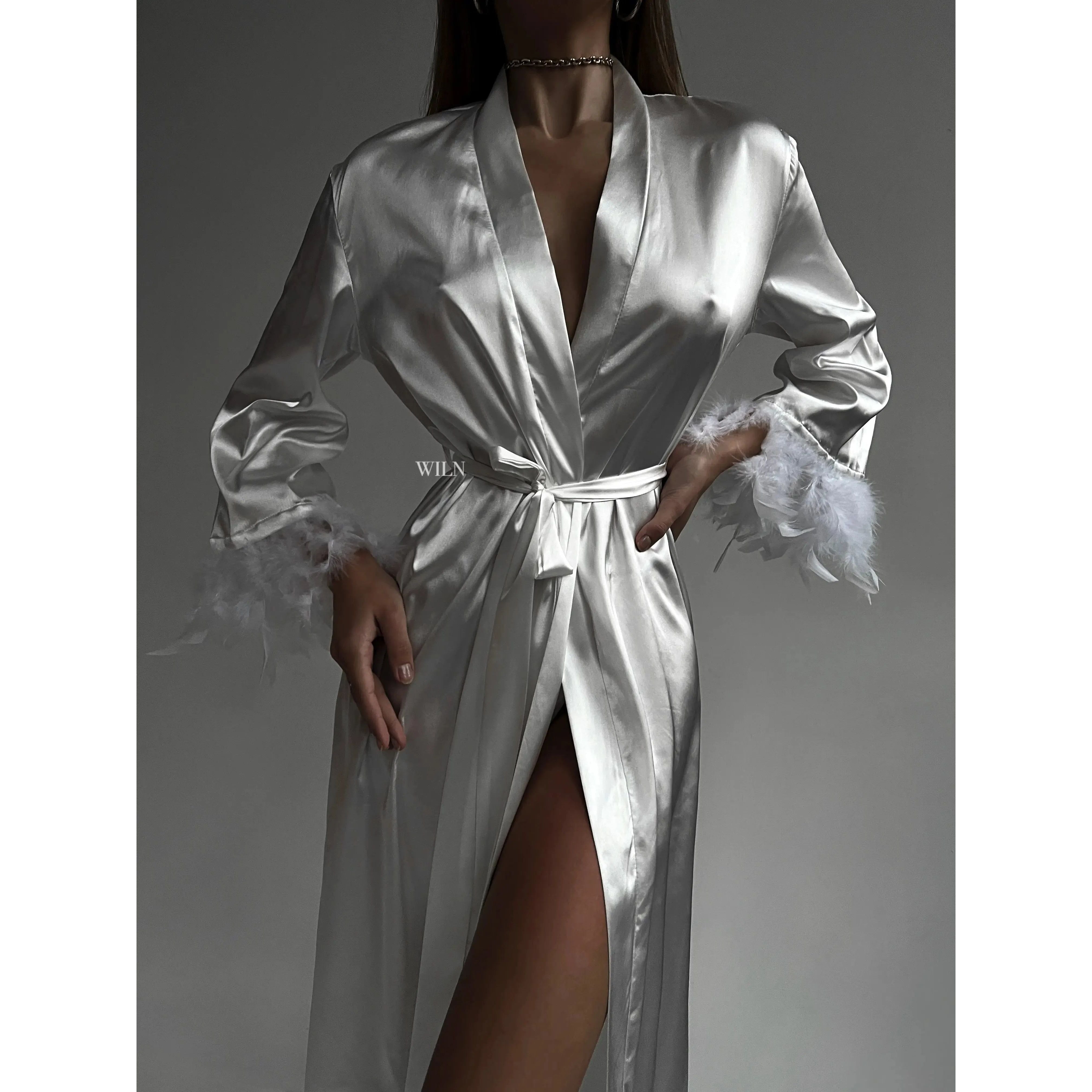 Affection Luxurious Satin Robe.