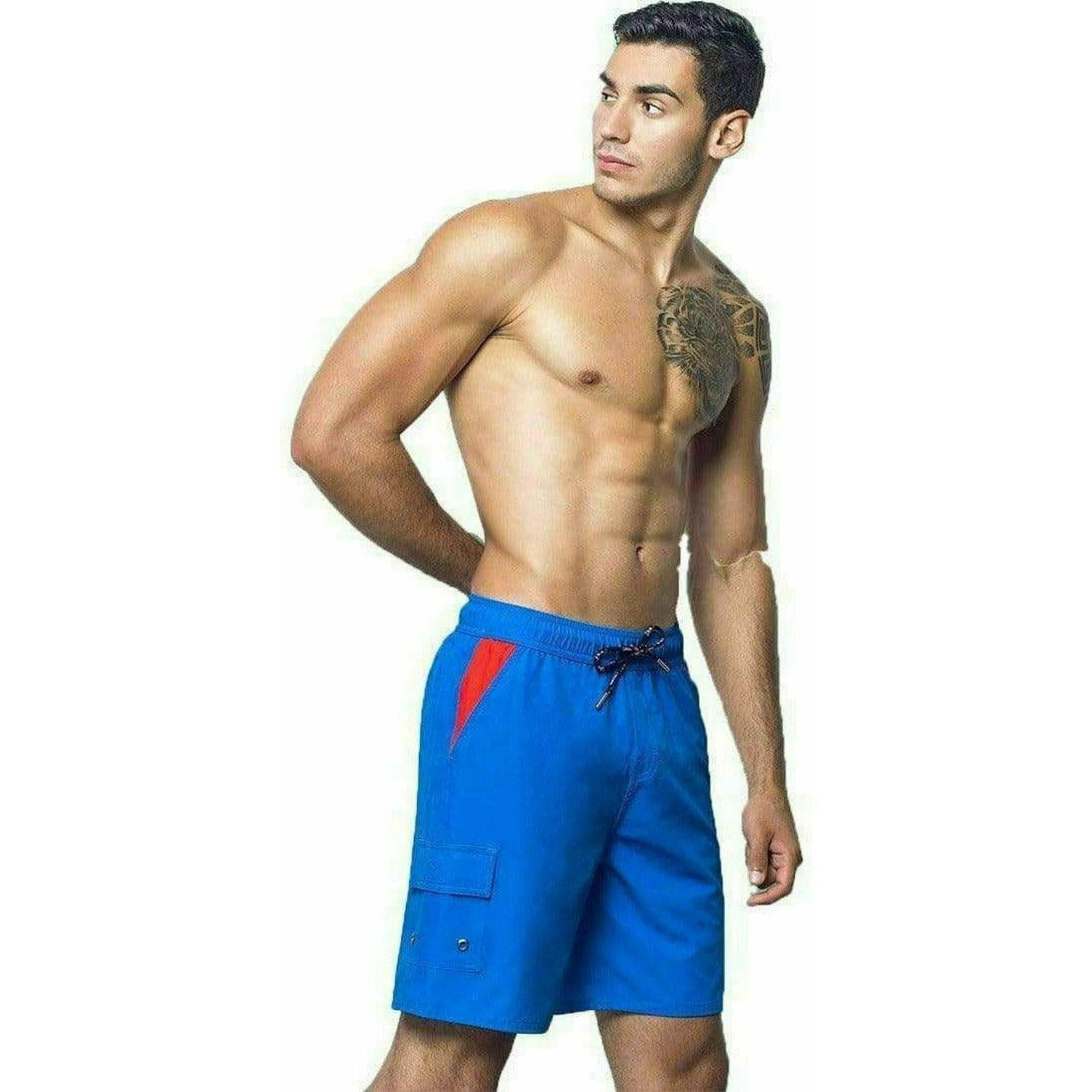 Eco-Friendly Quick Dry UV Blue Beach Shorts "Neptune".