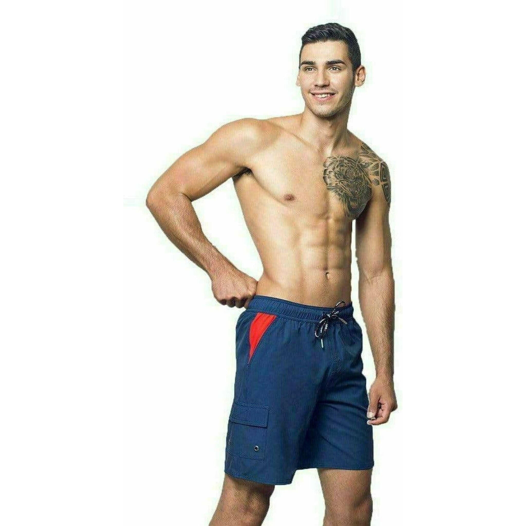 Eco-Friendly Quick Dry UV Blue Beach Shorts "Neptune".