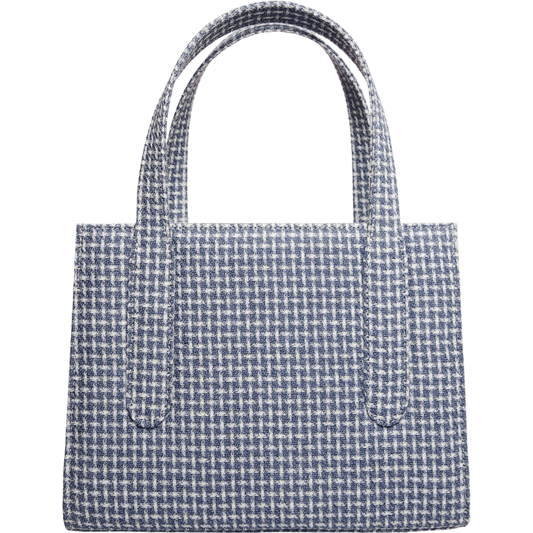 Eco Wool & Cotton Tote Blue.