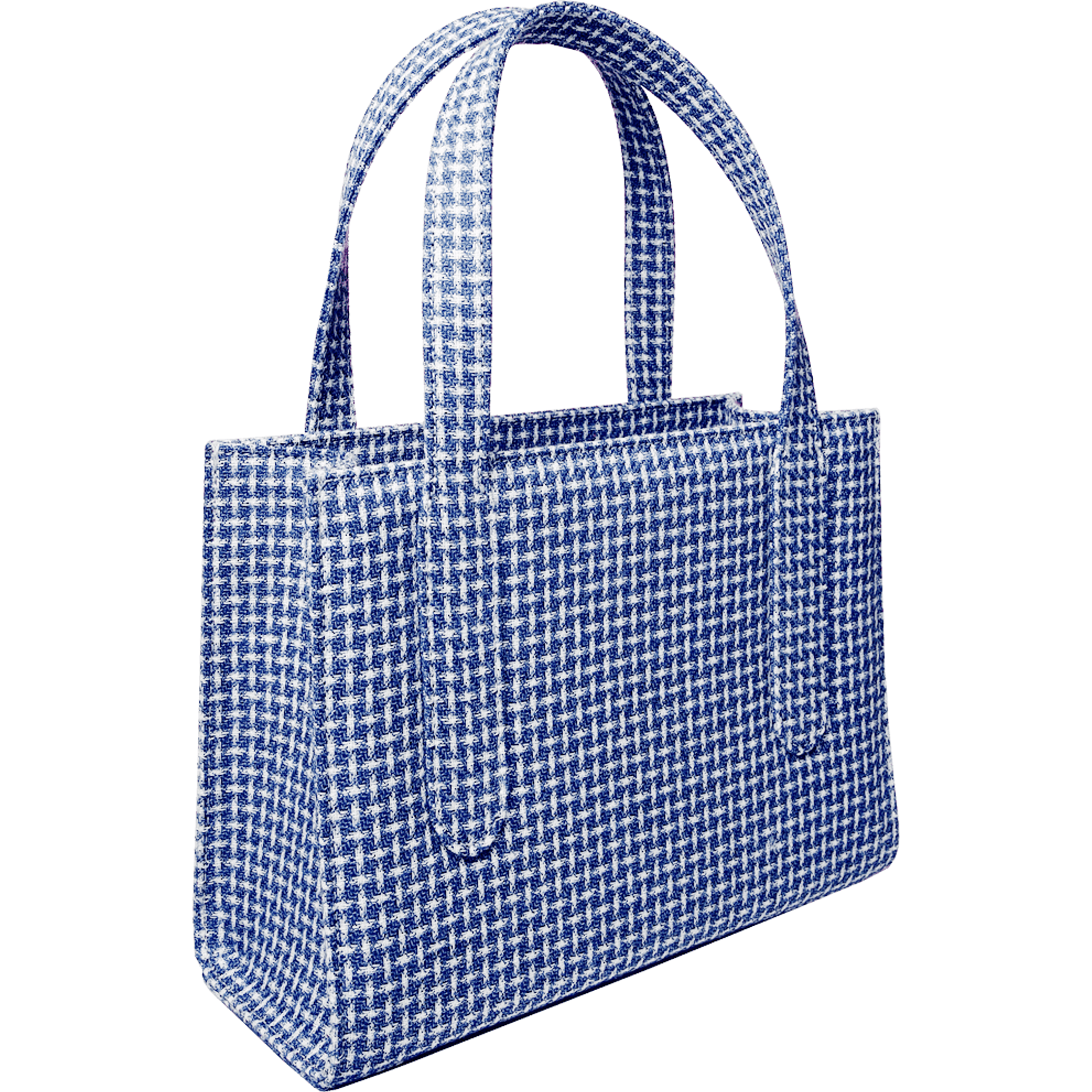 Eco Wool & Cotton Tote Blue.