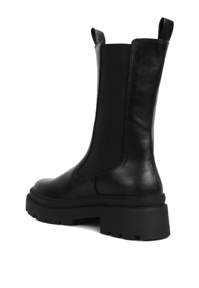 Jolt Elasticated Gussets Lug Sole Boots