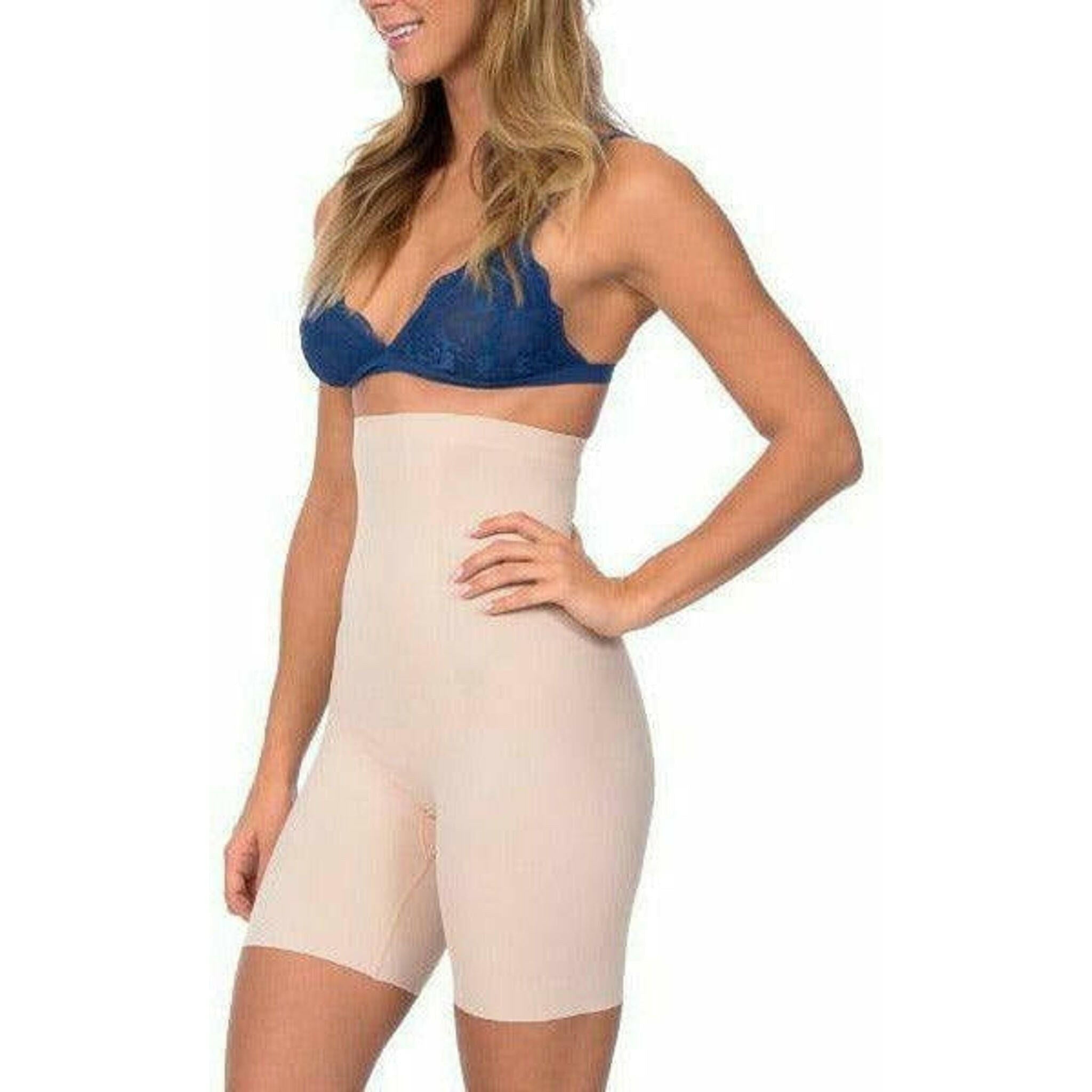 Extra Hi Waist Long Boy Leg Shaper in Nude.