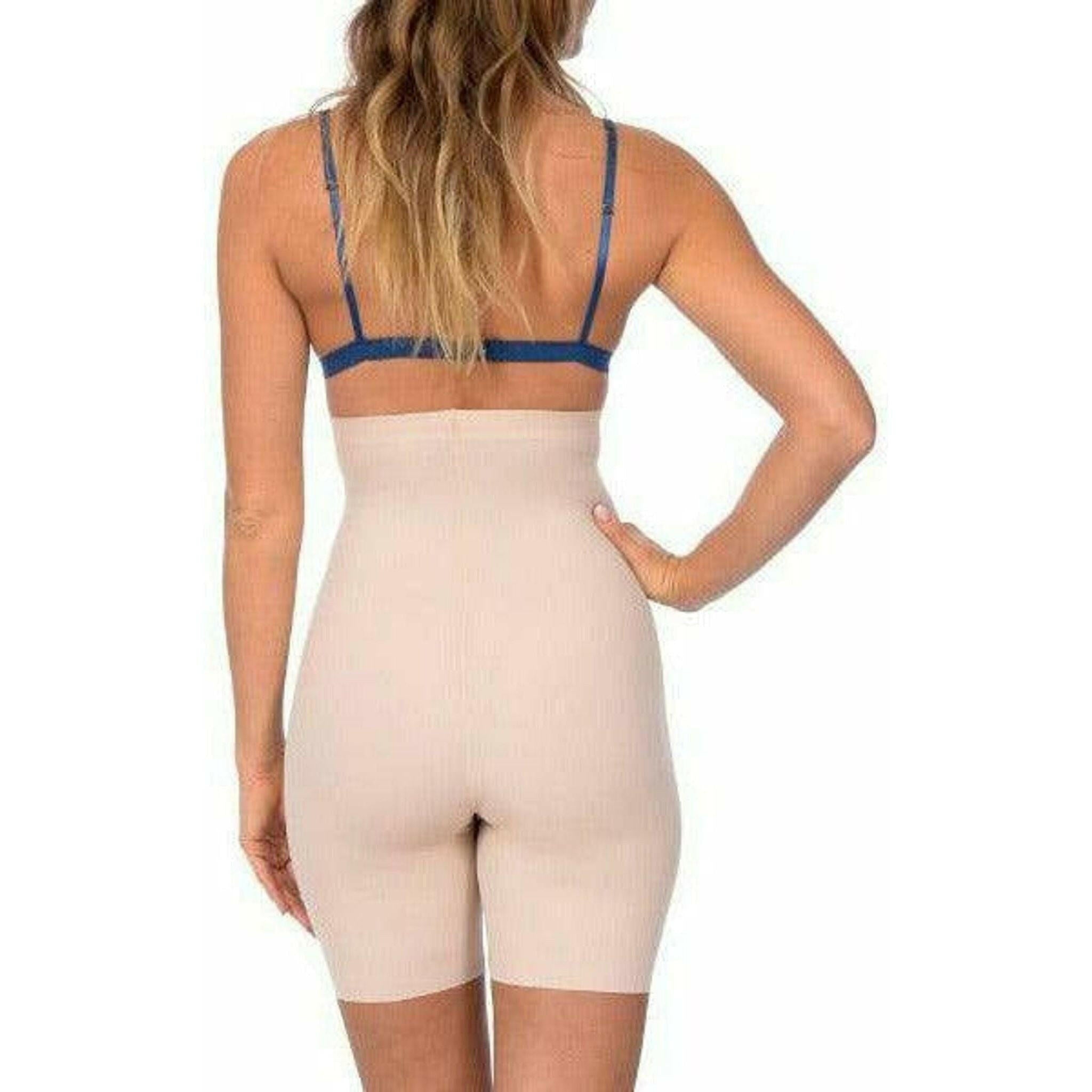 Extra Hi Waist Long Boy Leg Shaper in Nude.