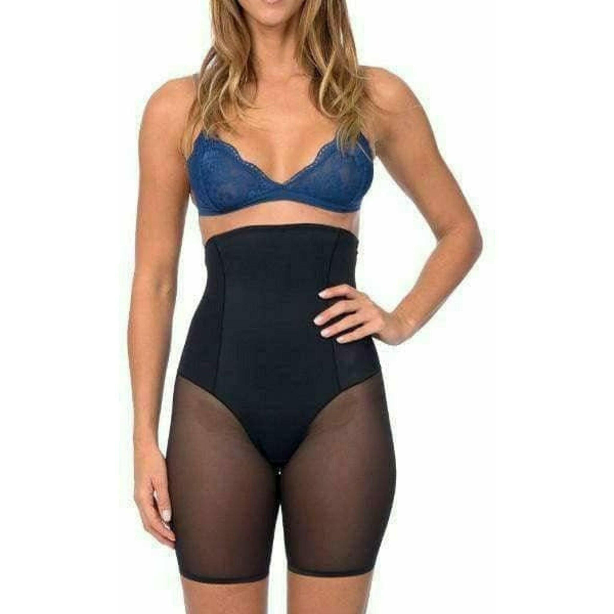 Extra Hi Waist Smooth Shaper with Double Front Panel in Black.