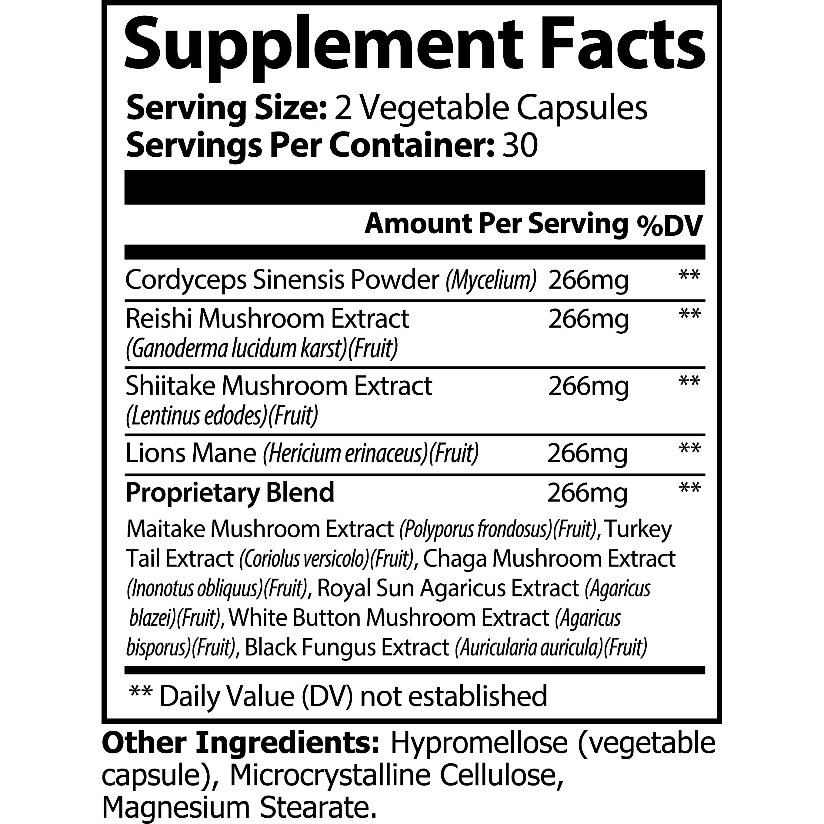 Mushroom Complex 10 X.