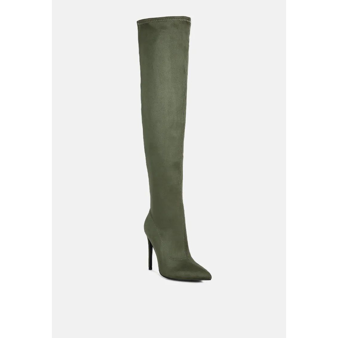 Tilera Stretch Over the Knee Stiletto Boots.