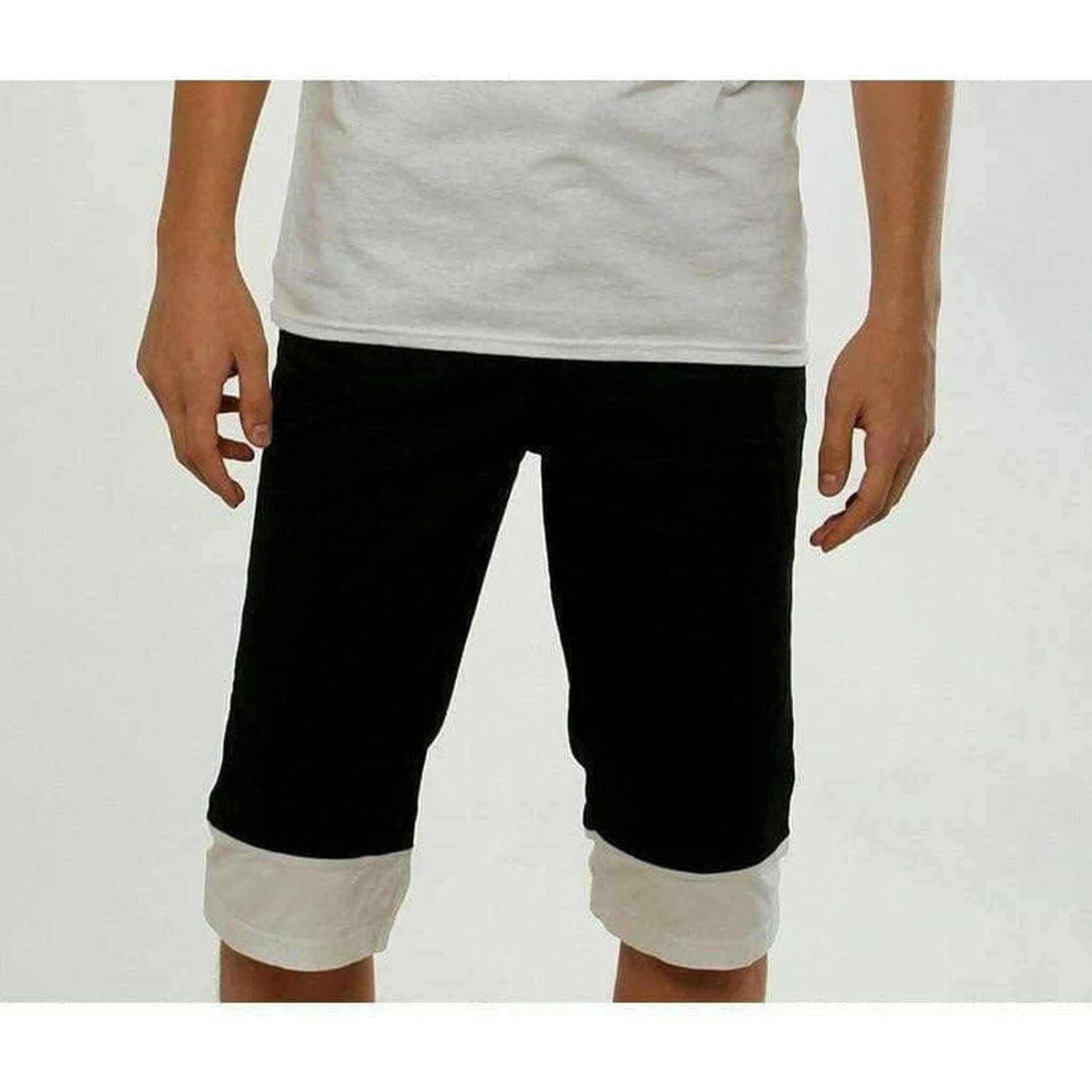 Fitted Two-toned Shorts.