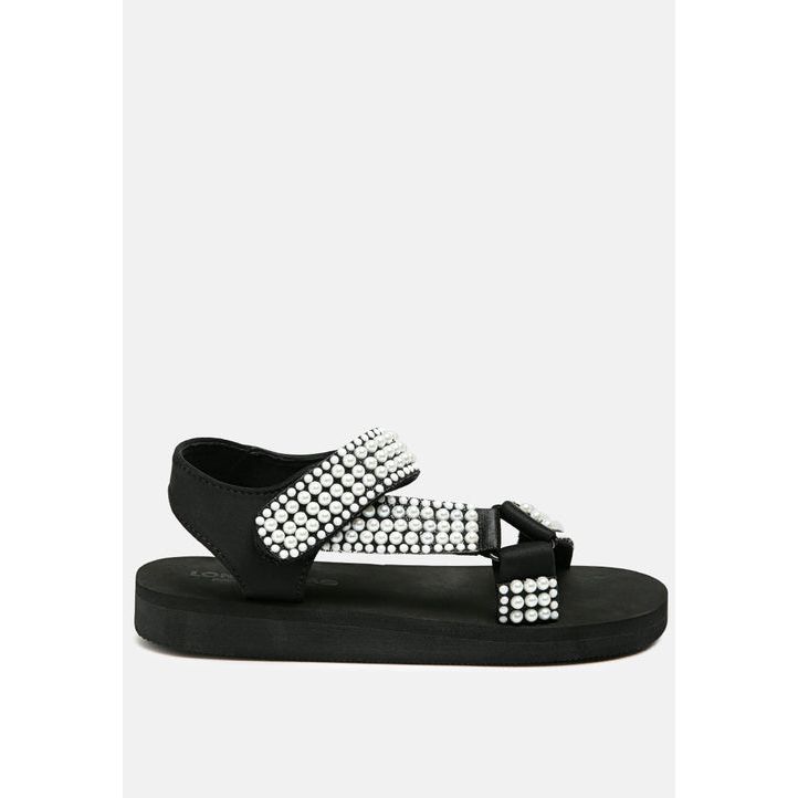 Floater Sandals in Black.