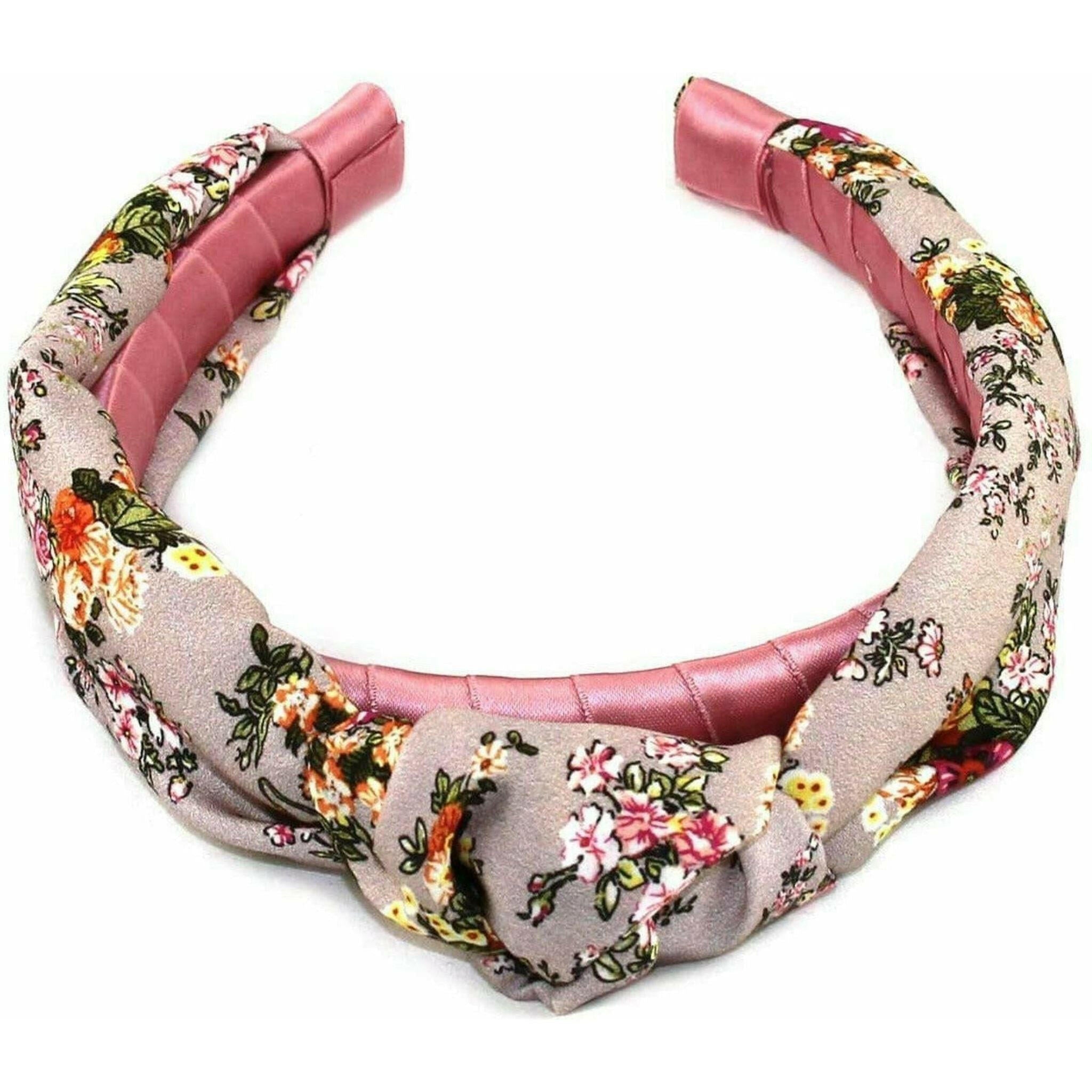 Floral Silk Knot Headband.