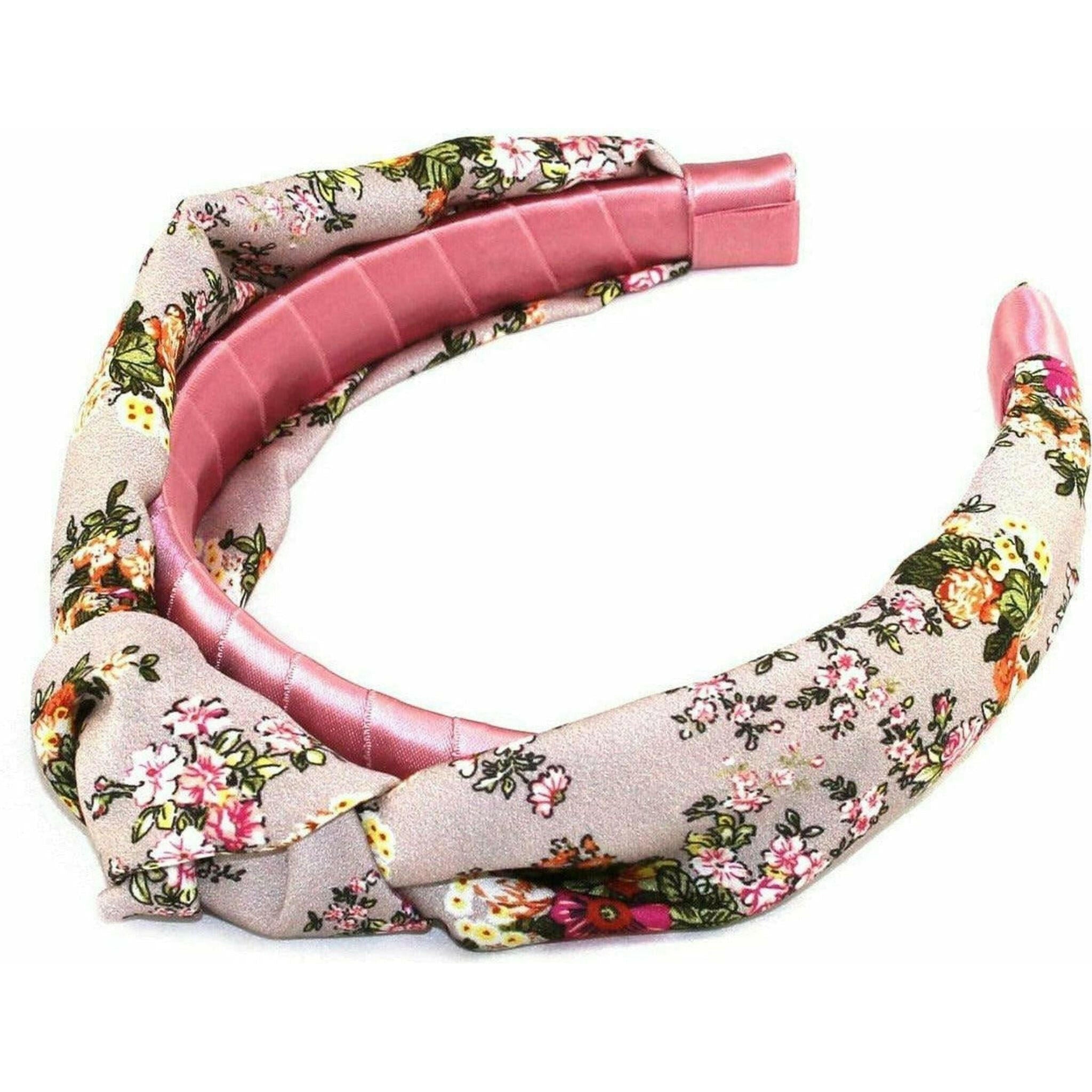 Floral Silk Knot Headband.