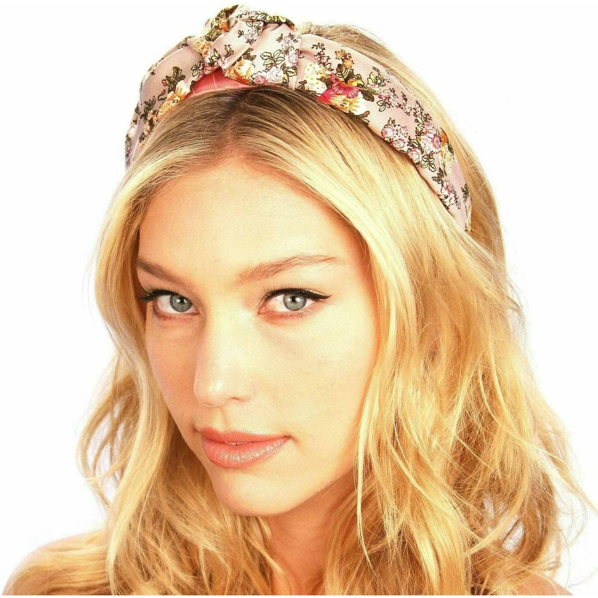 Floral Silk Top Knot Headband.