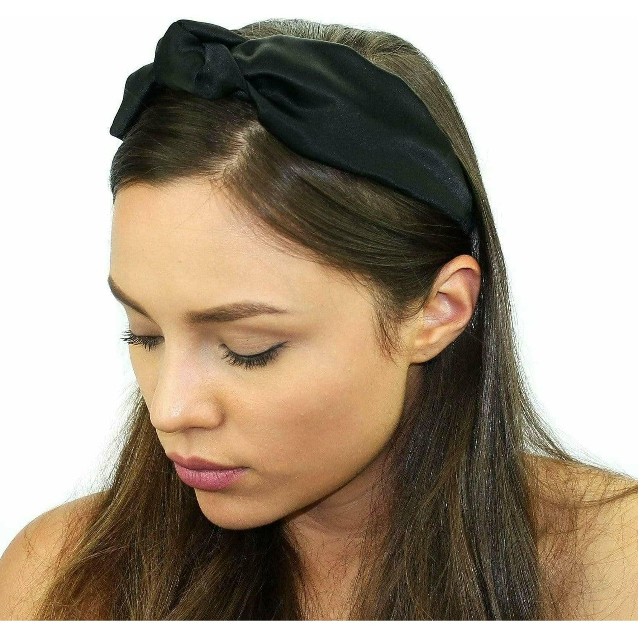 Floral Silk Top Knot Headband.