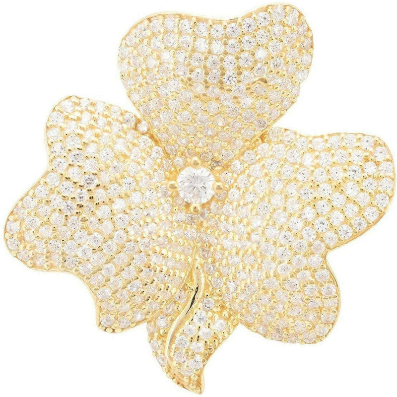 Flower Cocktail Ring Gold