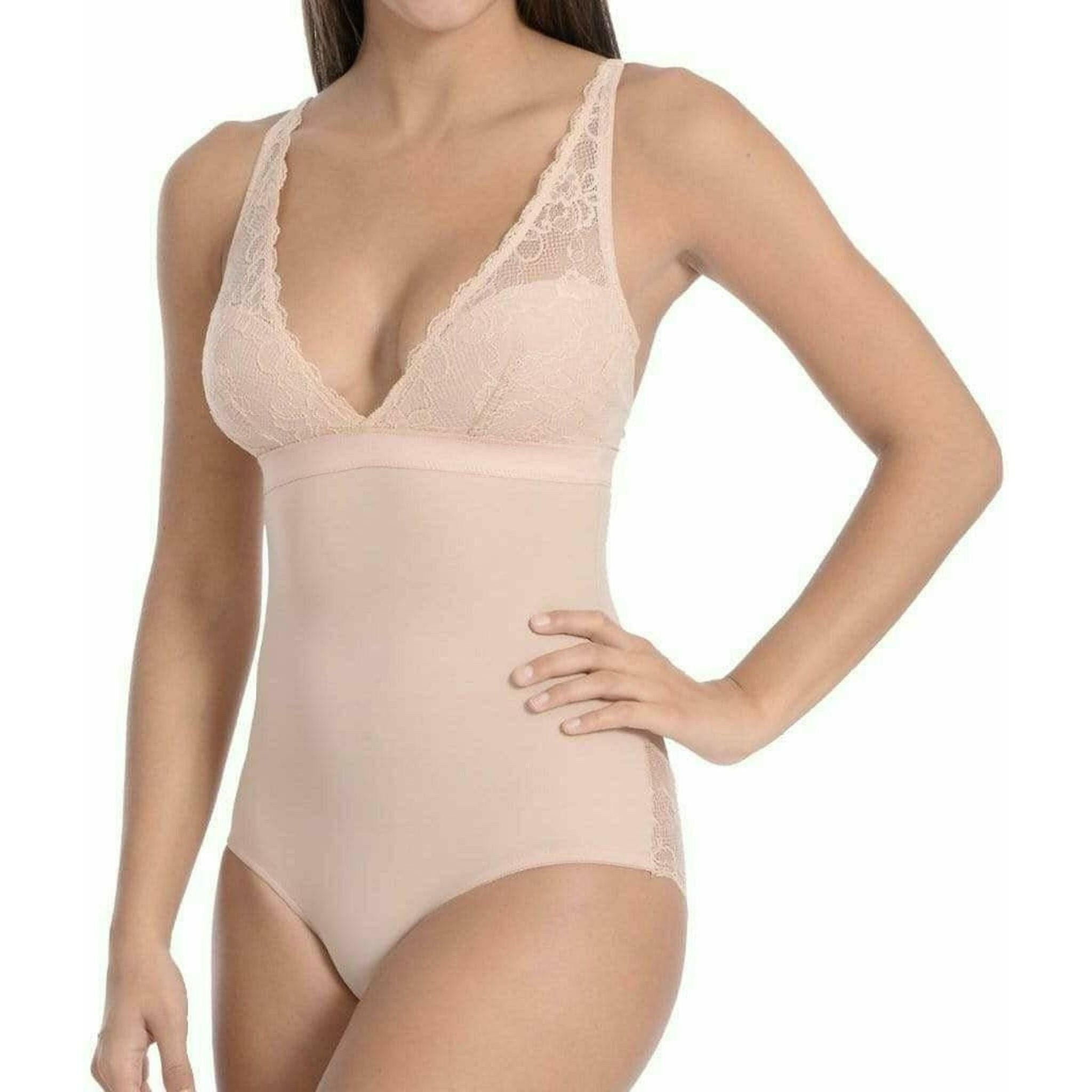 Full Bodysuit Shaper with Beautiful Lace Details in Nude.