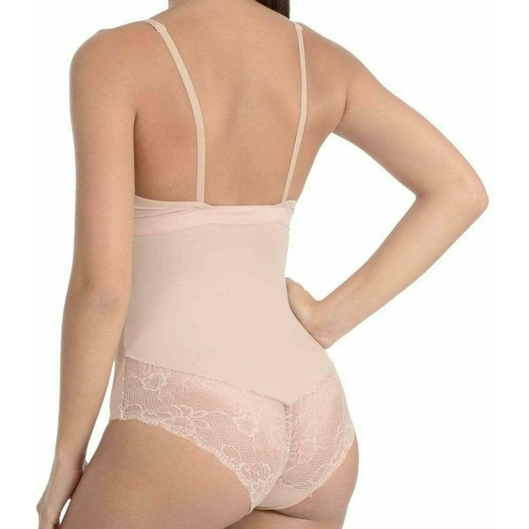 Full Bodysuit Shaper with Beautiful Lace Details in Nude.