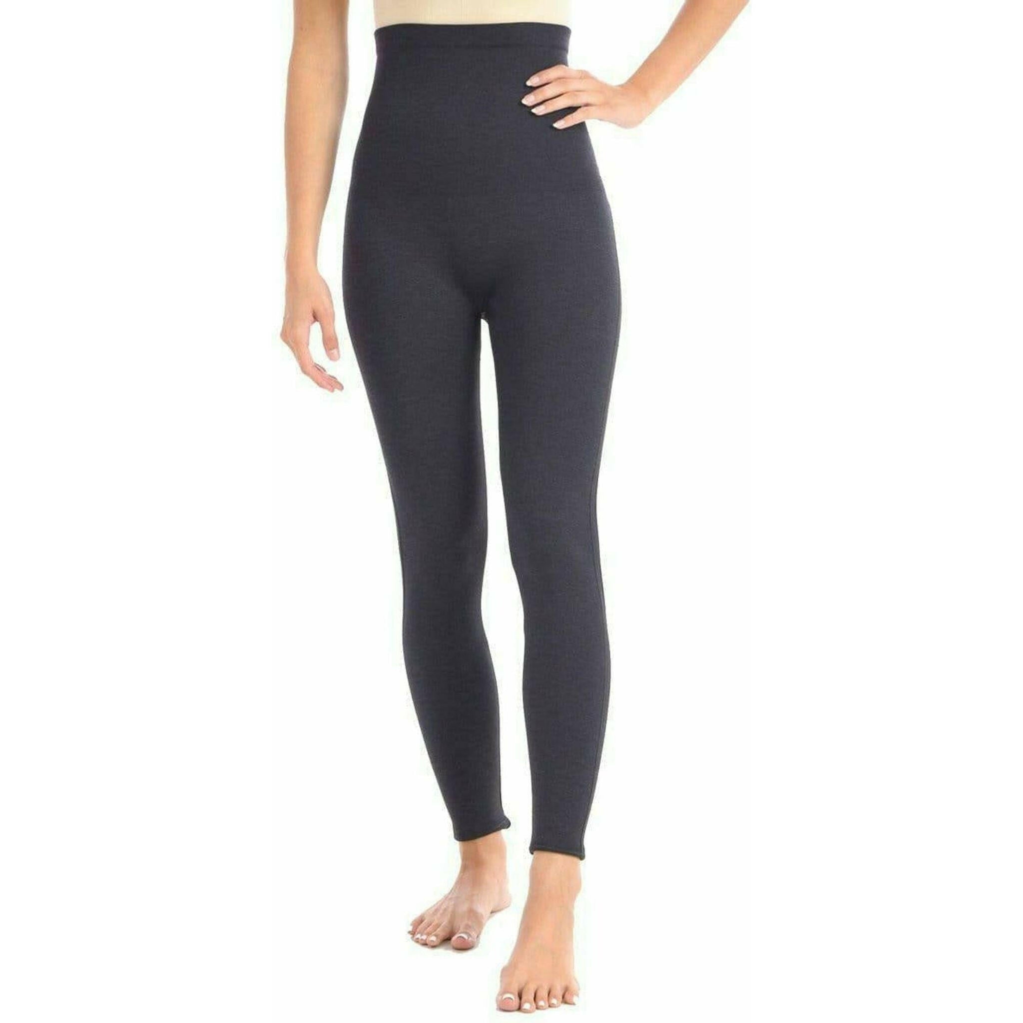 Full Shape Legging with Double Layer 5" Waistband in Grey.