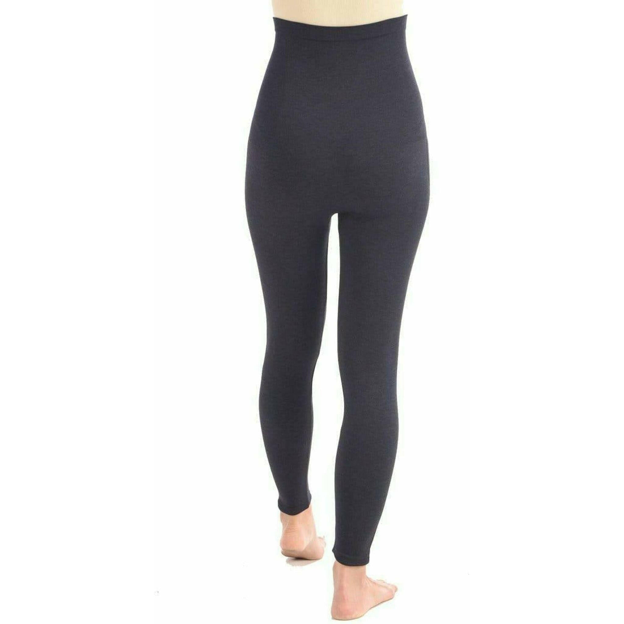 Full Shape Legging with Double Layer 5" Waistband in Grey.