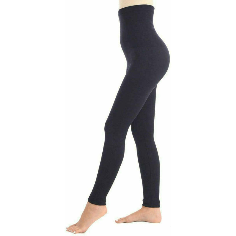 Full Shape Legging with Extra High 8" Waistband in Black