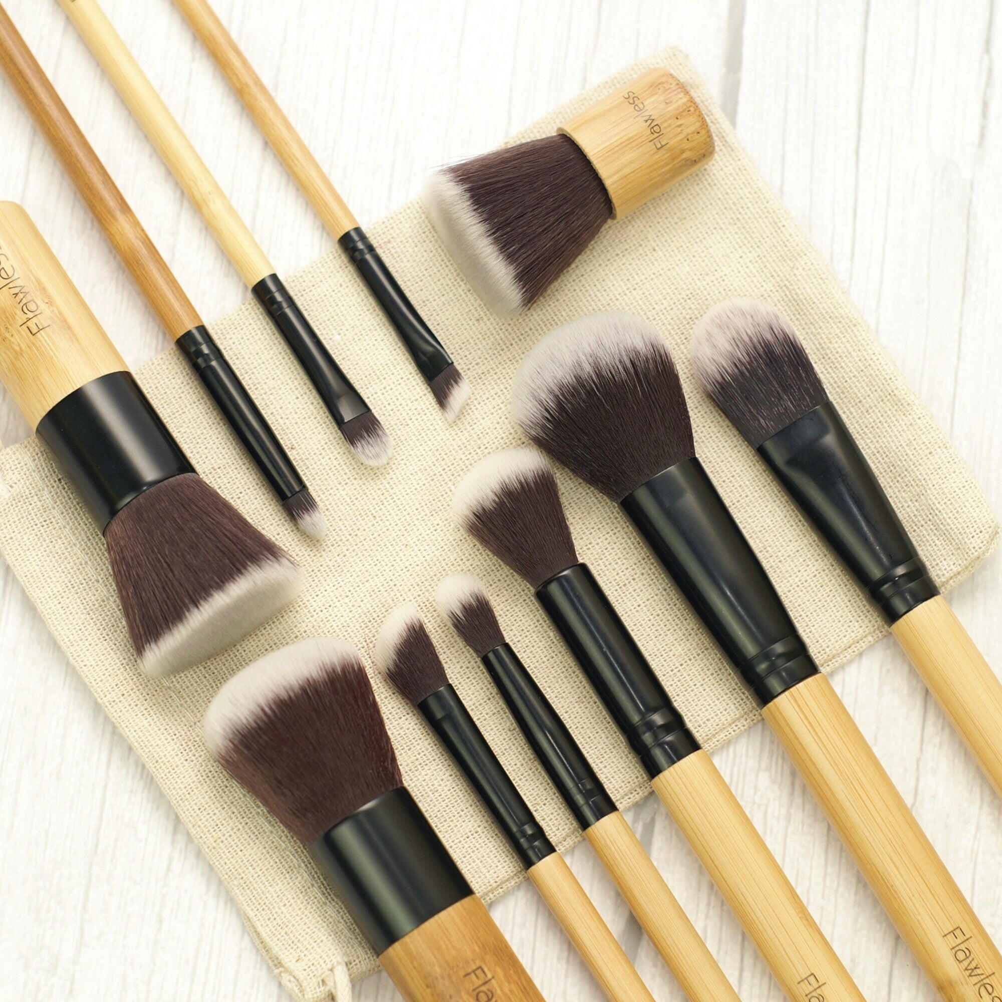 The Sustainable Makeup Brush Set of 11.