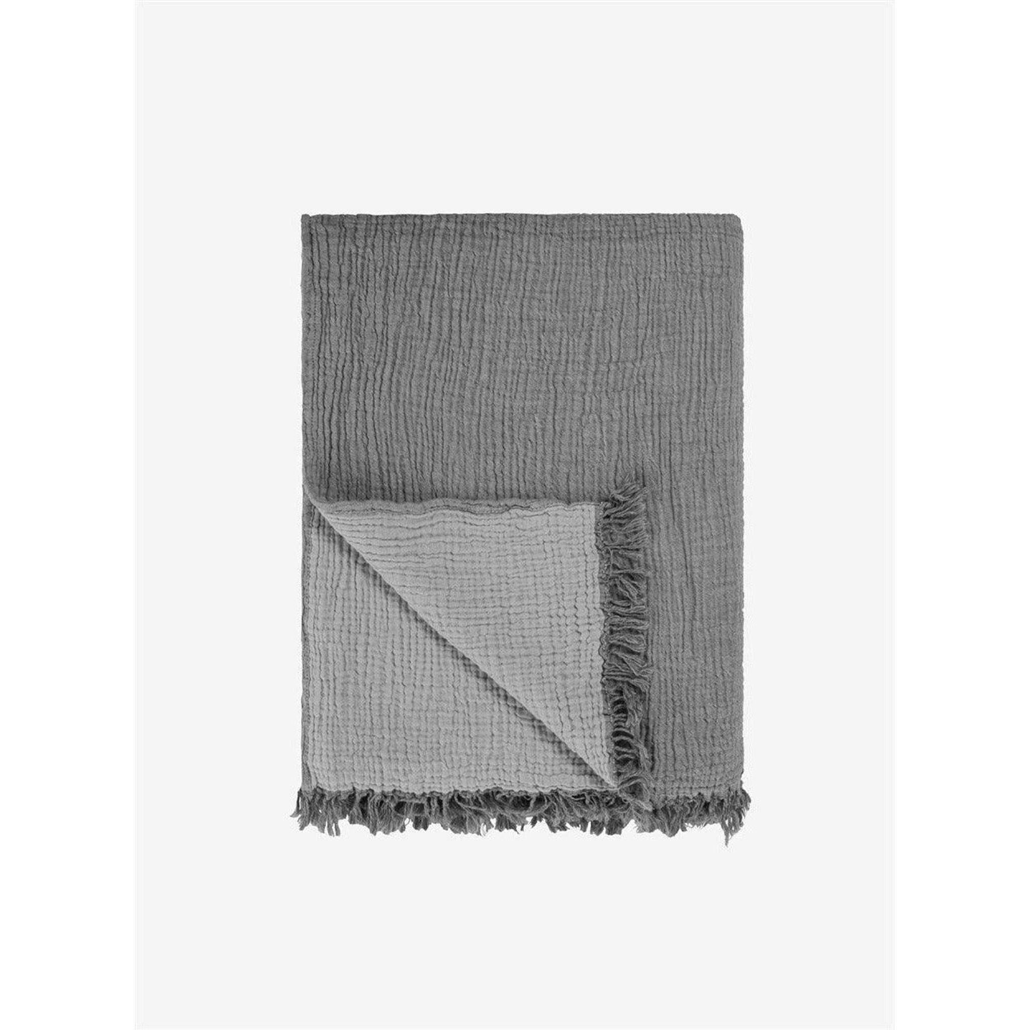 Gray Cotton Throw.