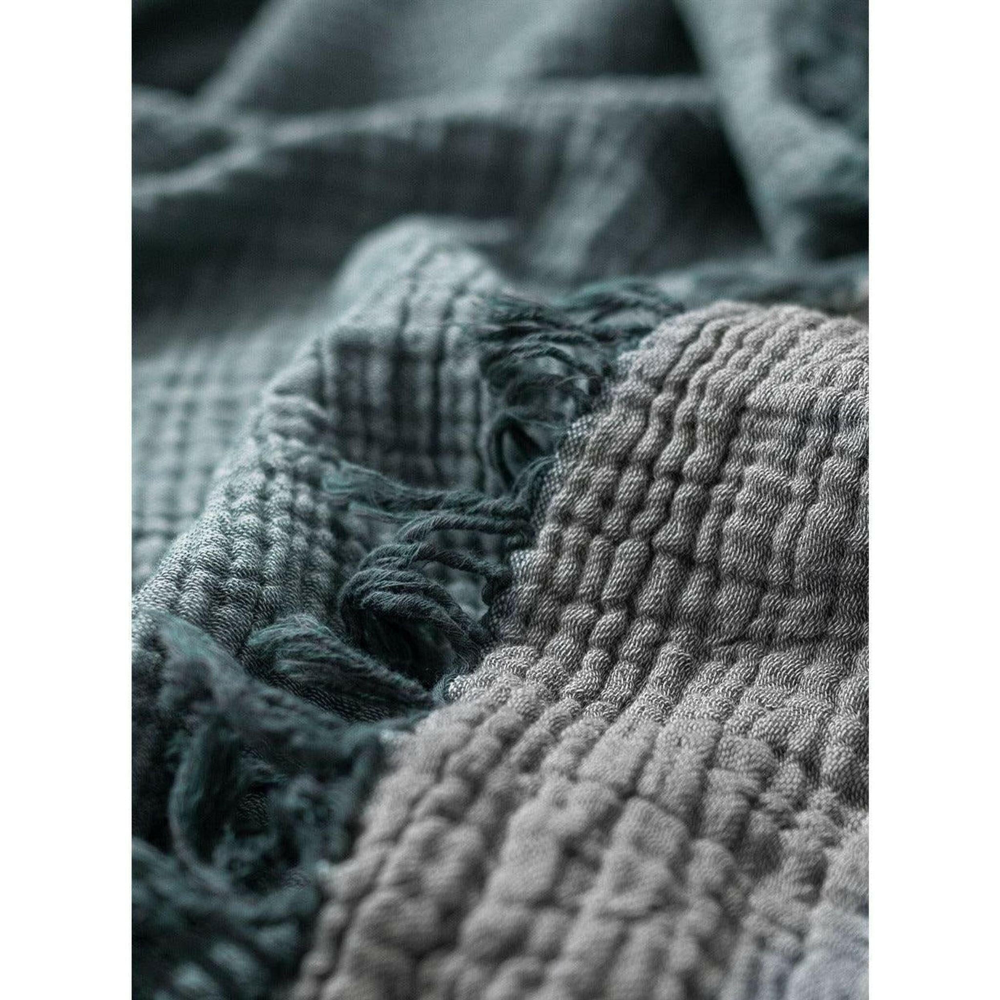 Gray Cotton Throw.