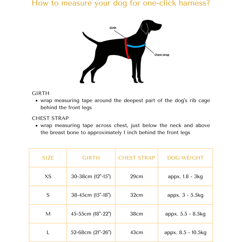 Grizzly One-Click Dog Harness