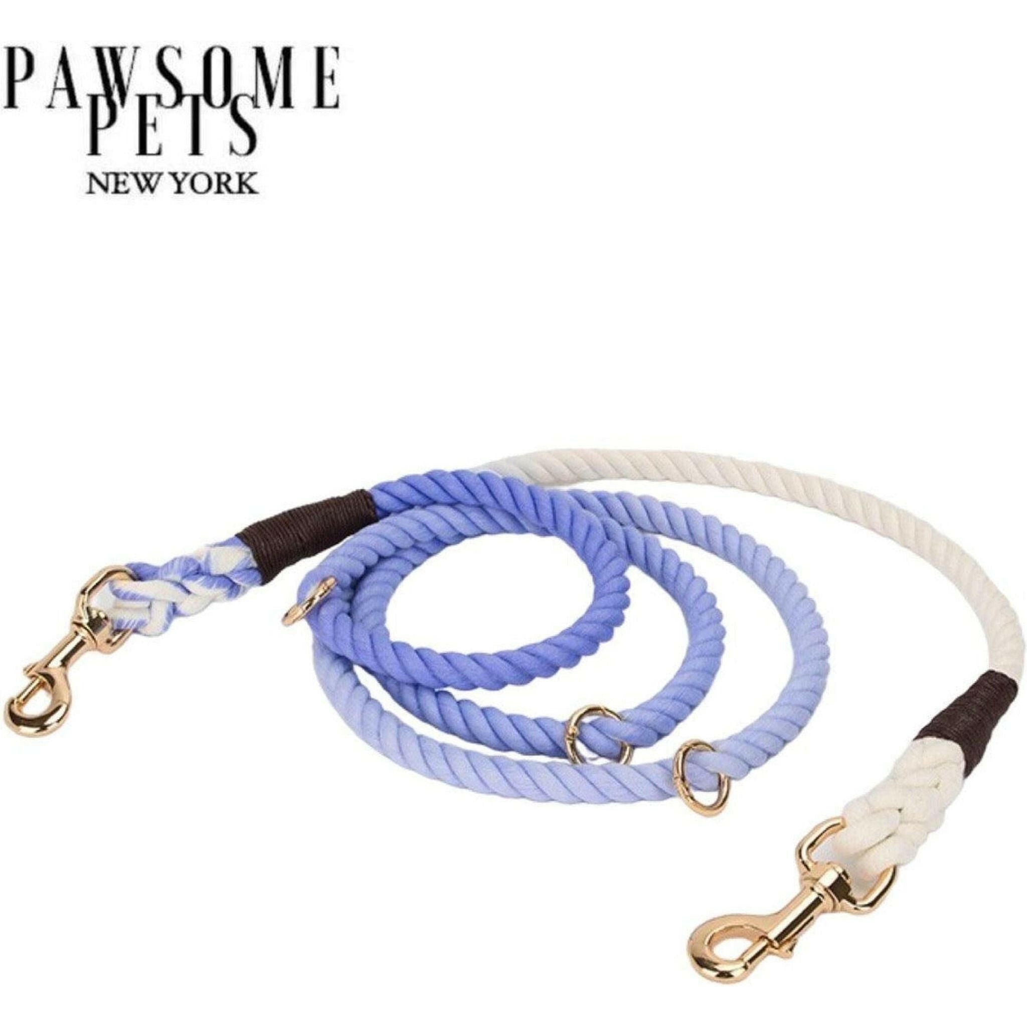 Hands Free Dog Rope Leash - Ombre Light Purple.