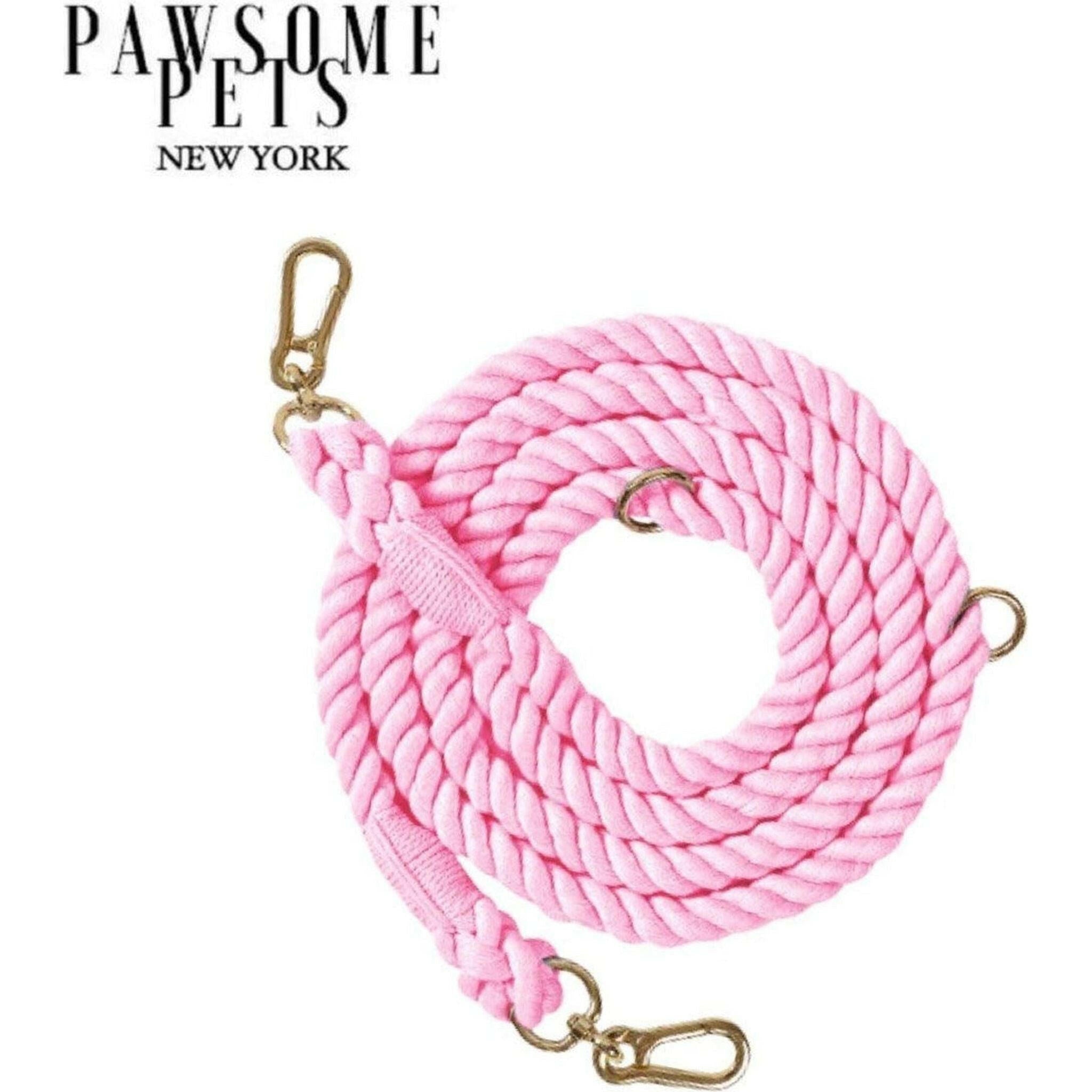 Hands Free Dog Rope Leash - Pink Love.