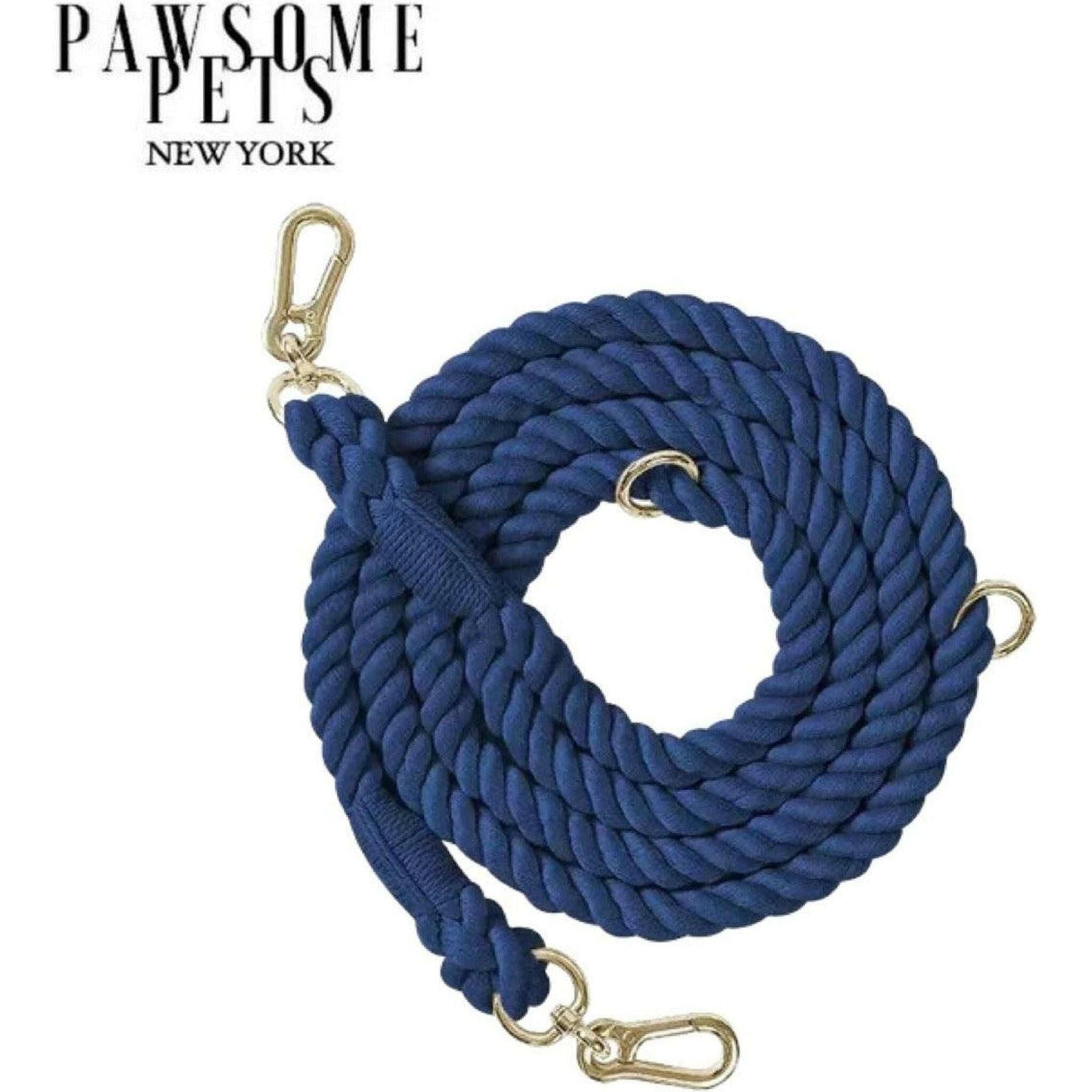 Hands Free Dog Rope Leash - Royal Blue.