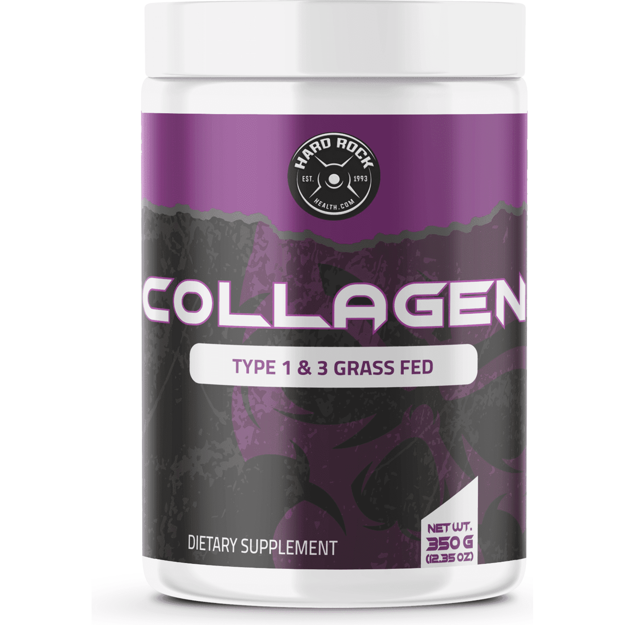 Hard Rock Health Collagen Type 1 & 3 Grass Fed 350g 35 Servings.