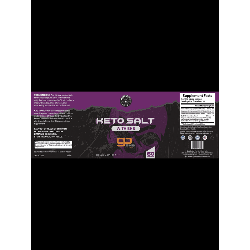 Hard Rock Health Keto Salt With BHB