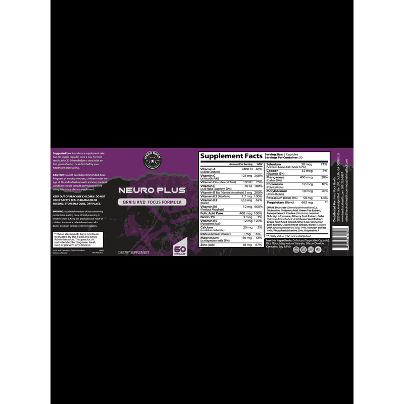 Hard Rock Health® Neuro Plus Brain and Focus