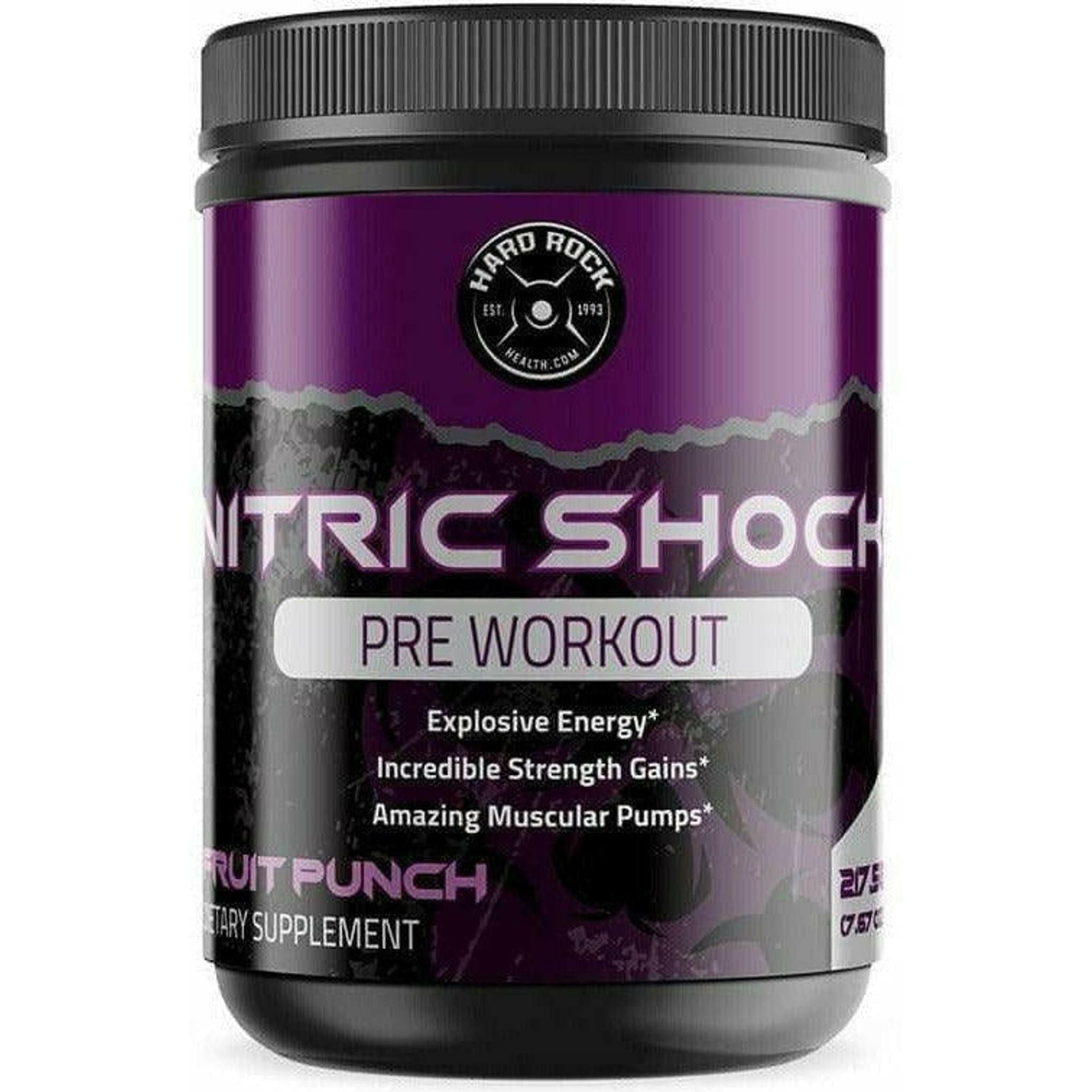 Hard Rock Health® Nitric Shock Pre-Workout (Fruit Punch).