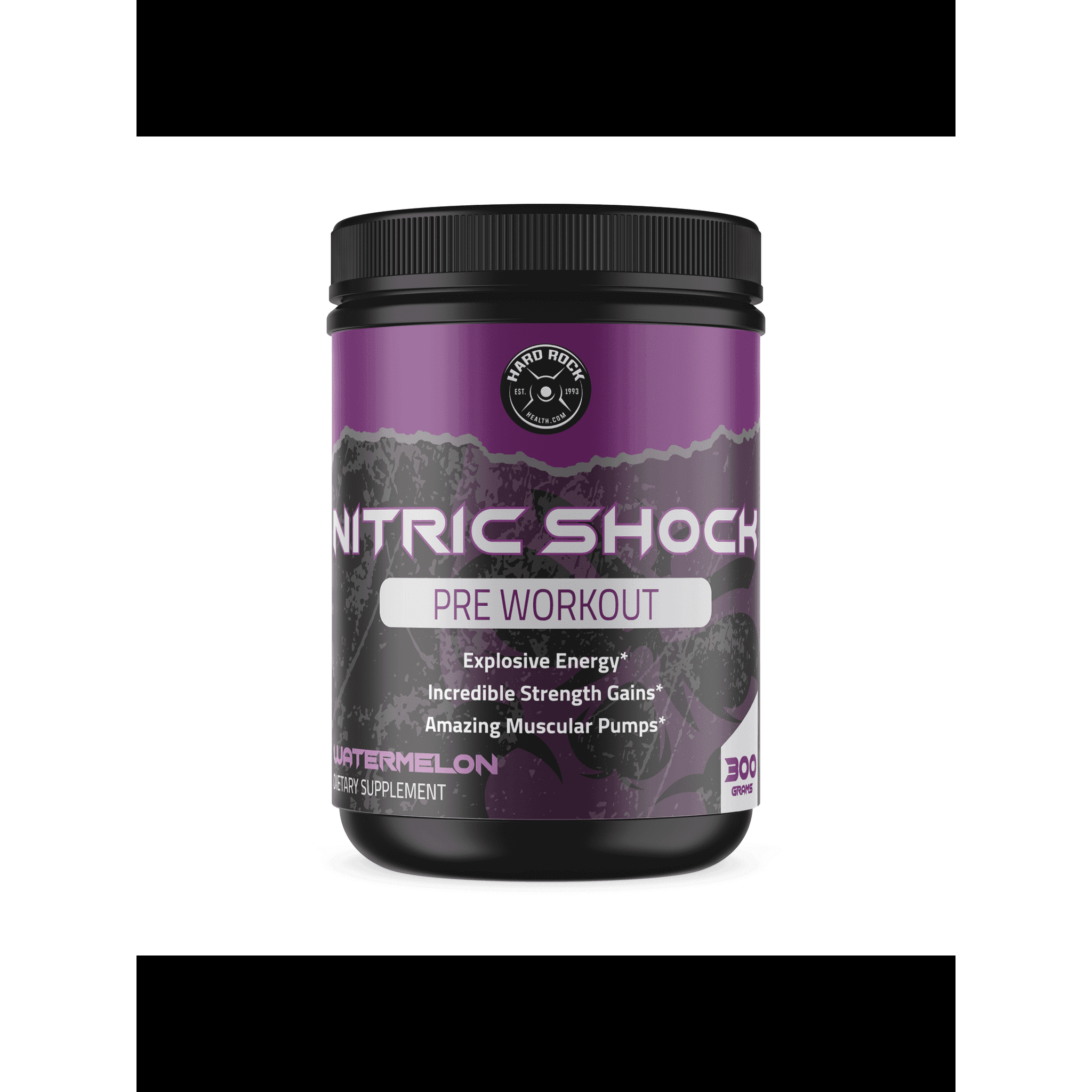 Hard Rock Health® Nitric Shock Pre-Workout Watermelon.