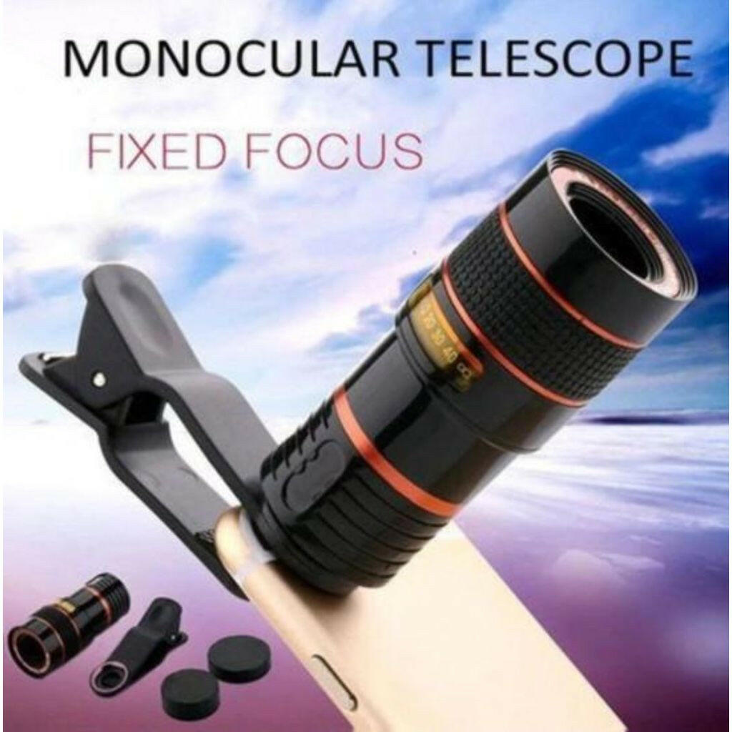 HD Optical Zoom Smartphone Lens with Universal Mobile Phone Clip.