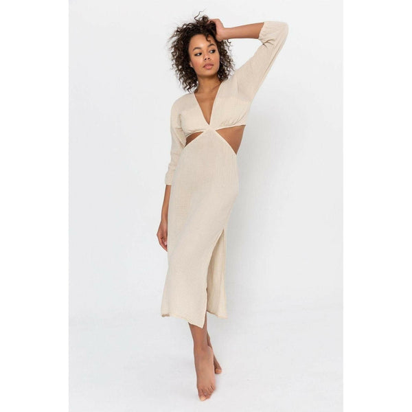 Helen Cotton Cut-Out Dress