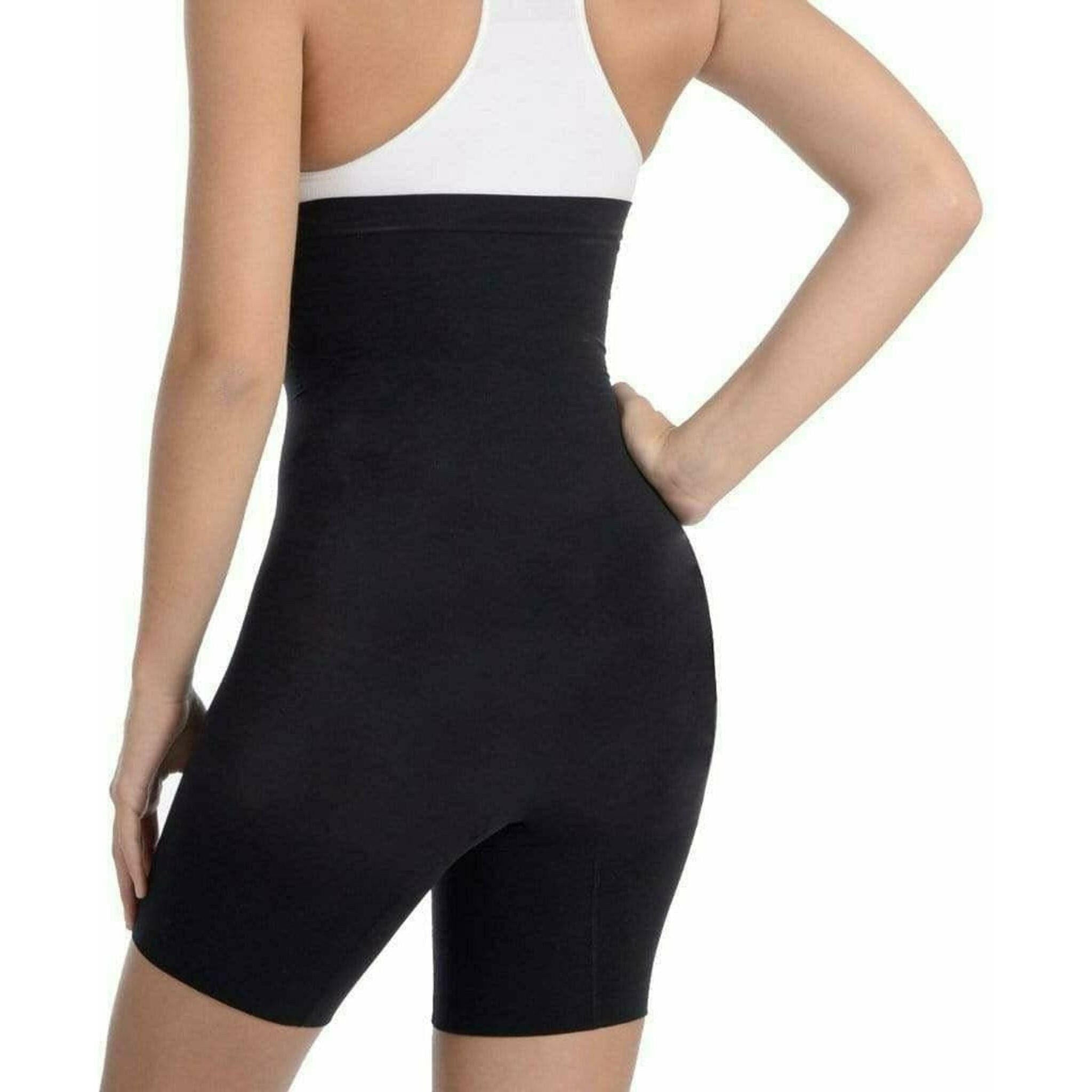 Hi Waist Shaper with Extra Long Boy Leg in Black.