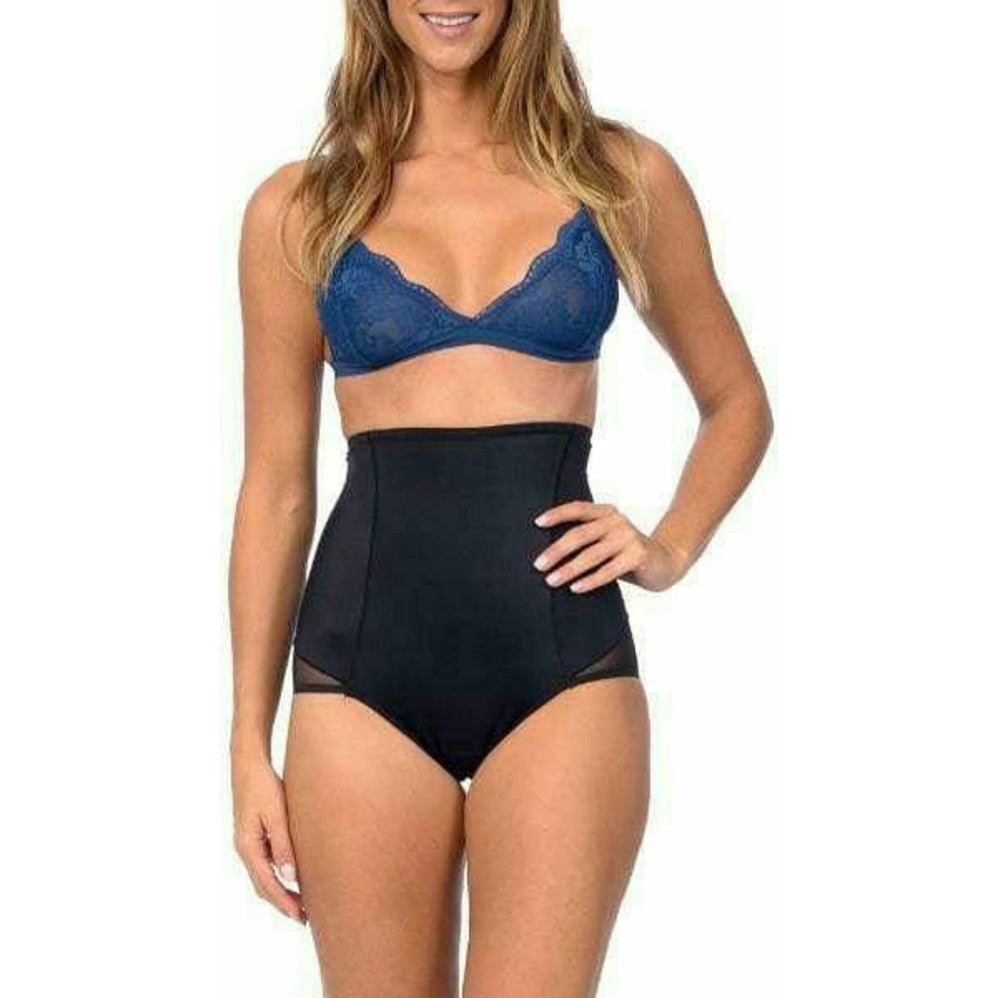 Hi Waist Smooth Shaper with Double Front Panel in Black.