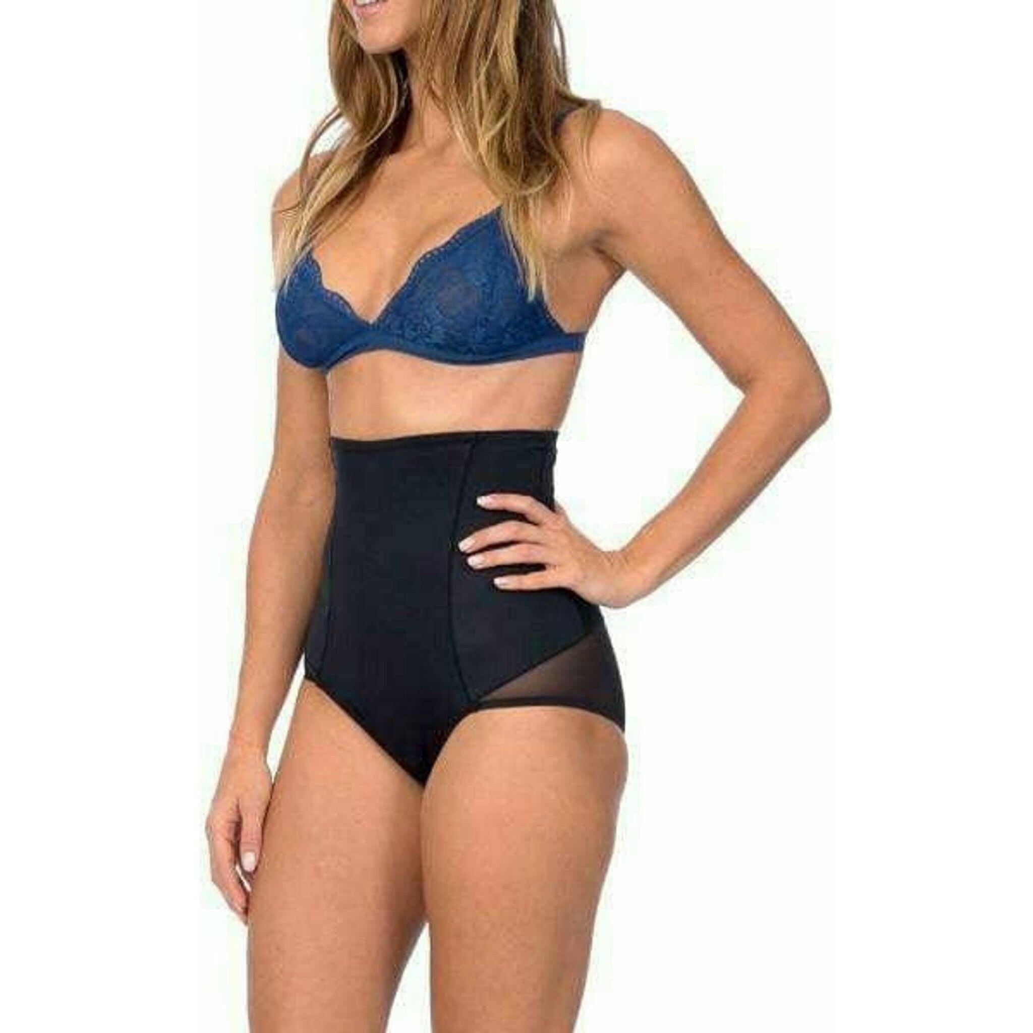 Hi Waist Smooth Shaper with Double Front Panel in Black.