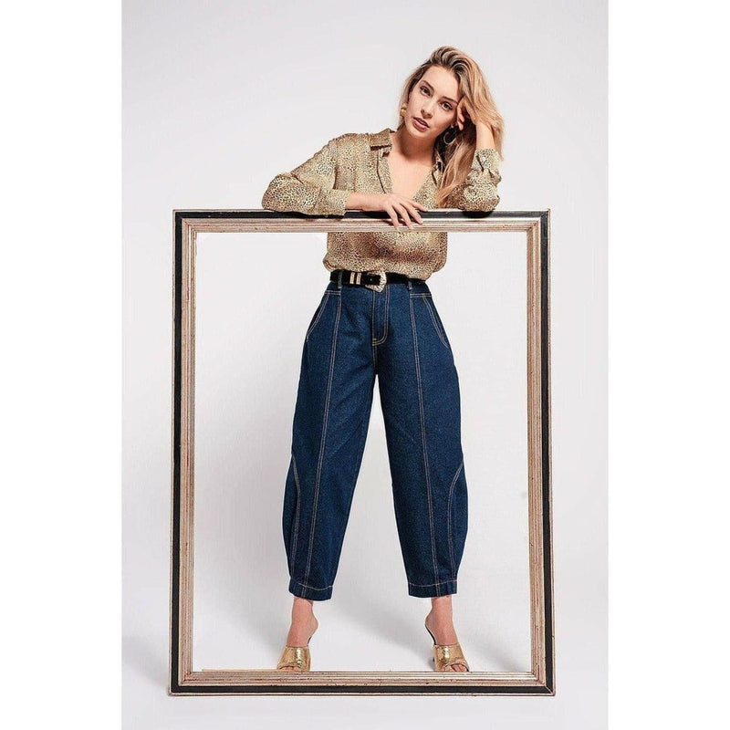 High Rise Balloon Jeans