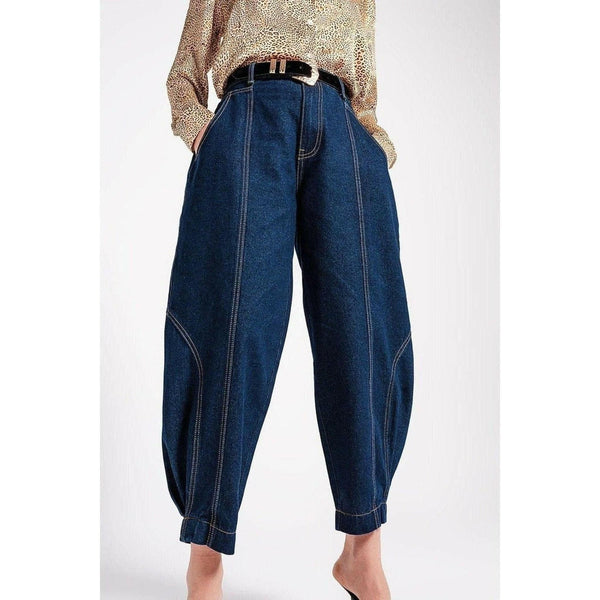 High Rise Balloon Jeans