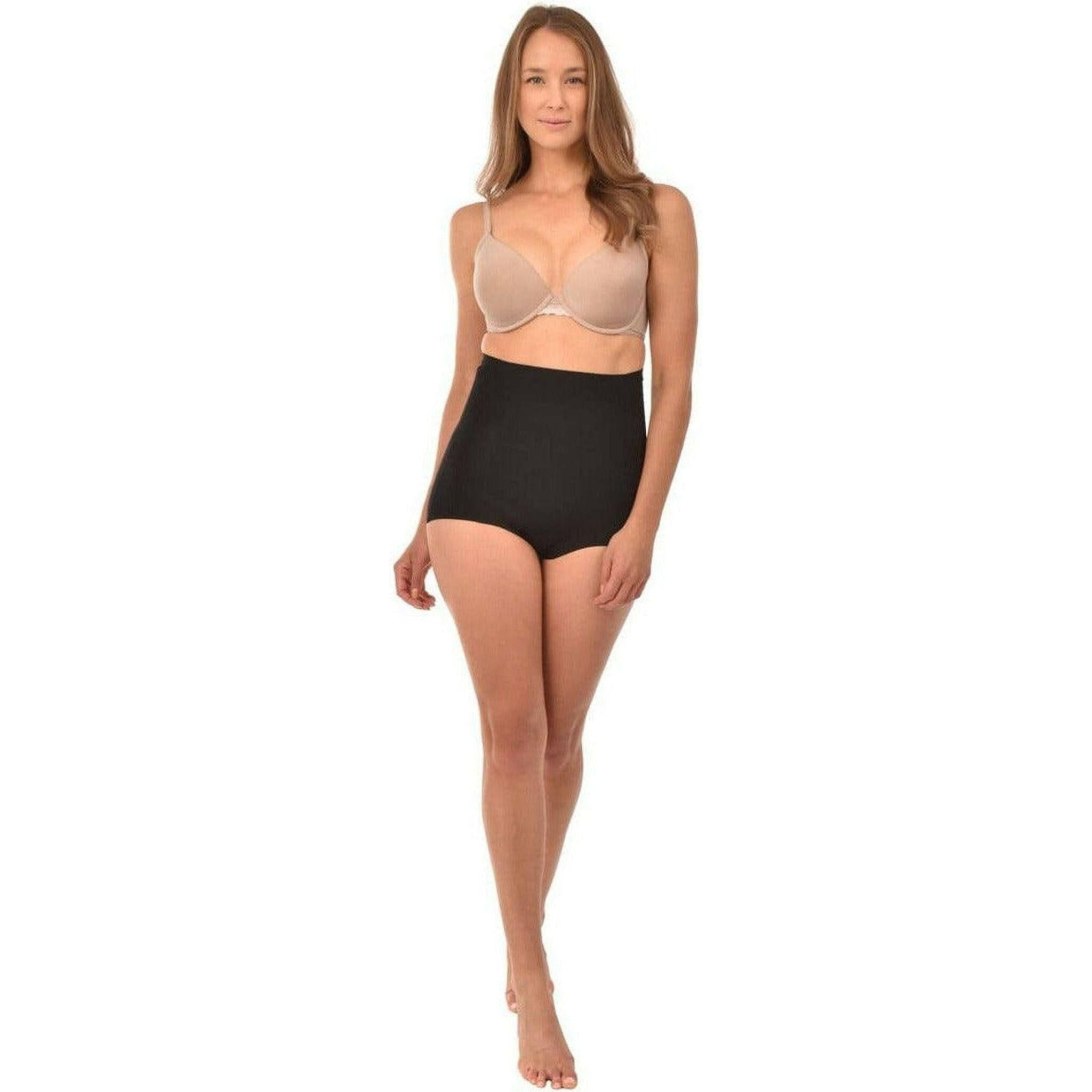 High Waist Full Brief Shaper - Black.