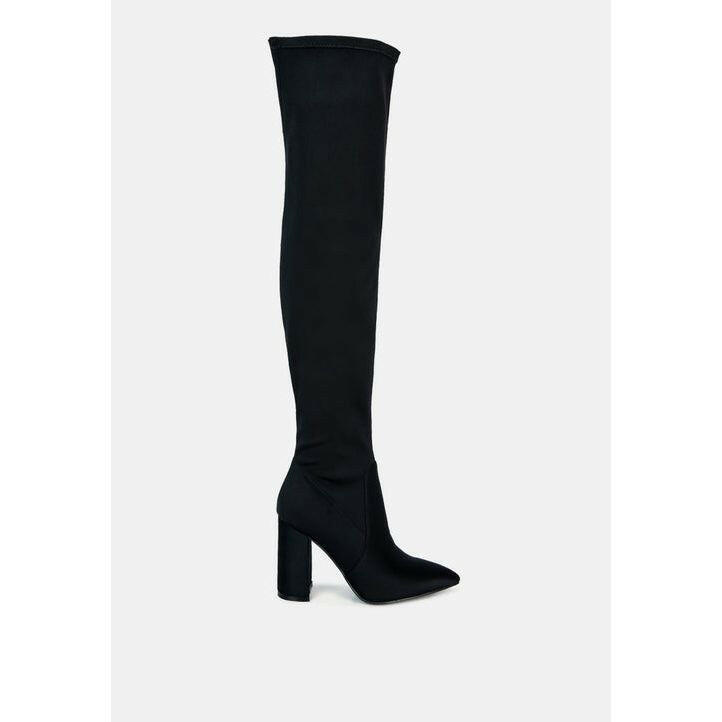 Schiffer High Block Heeled Long Boot.