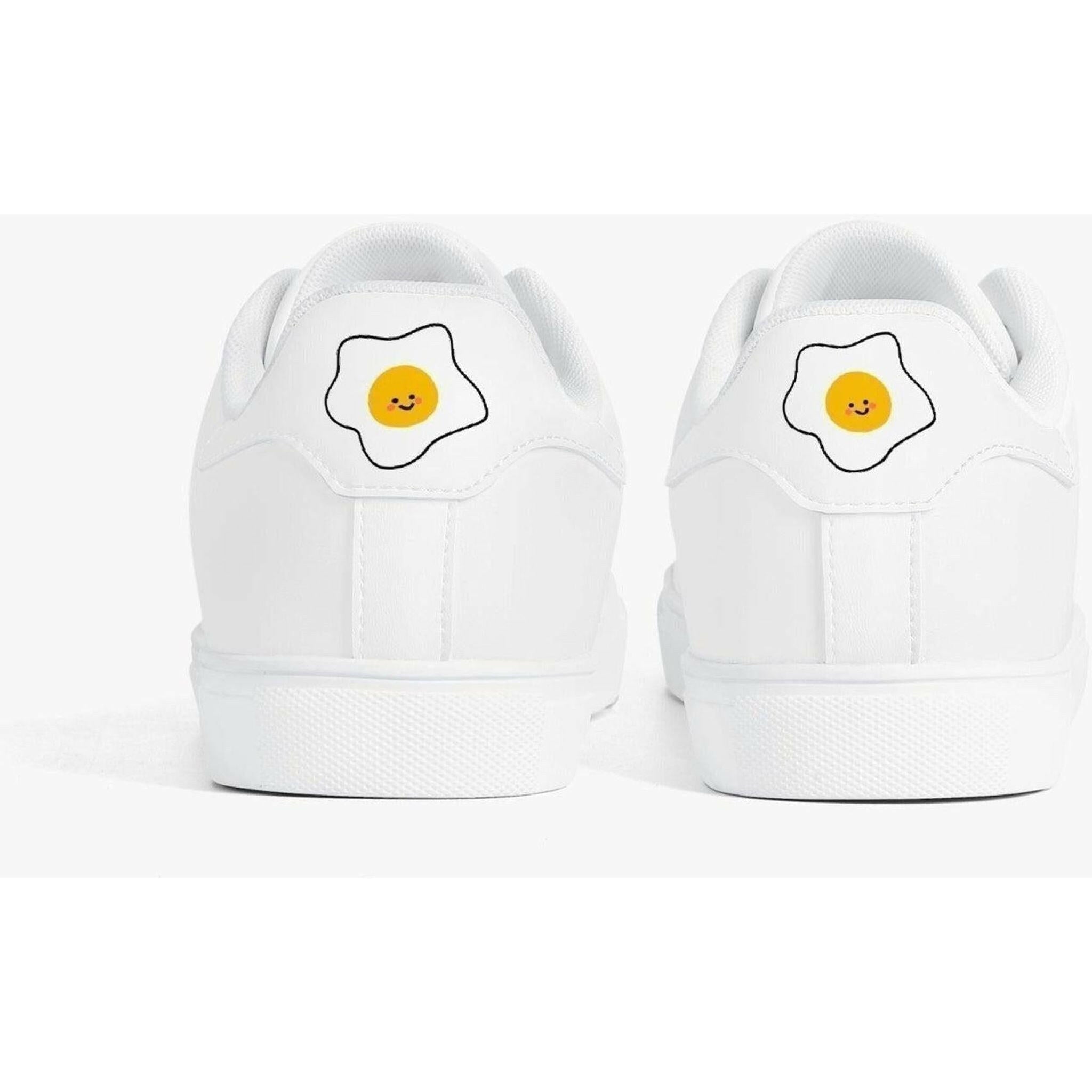 Jacki Easlick Lux Egg Low-Top Leather Sneakers.