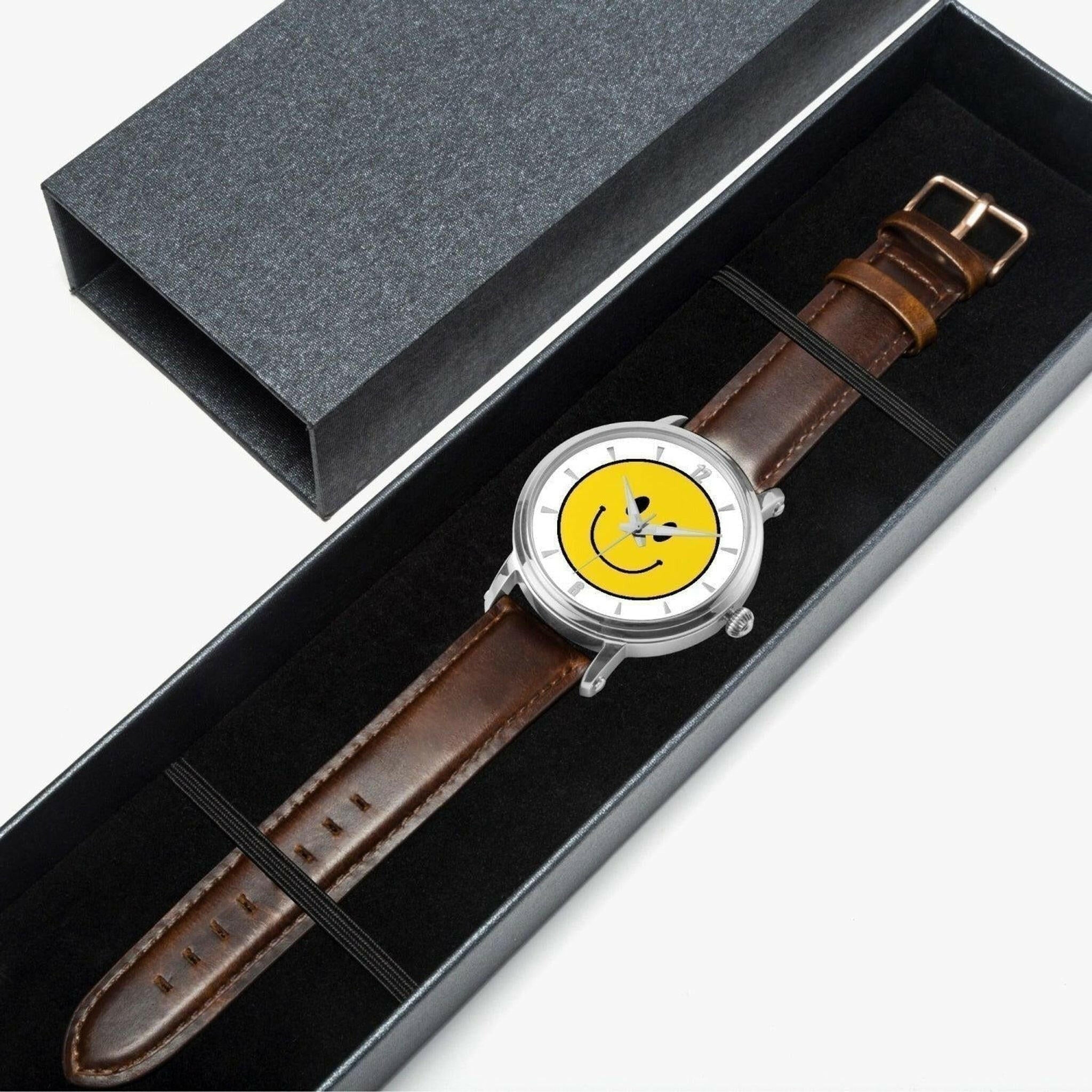 Jacki Easlick Smile Face Unisex Automatic Watch (Silver).