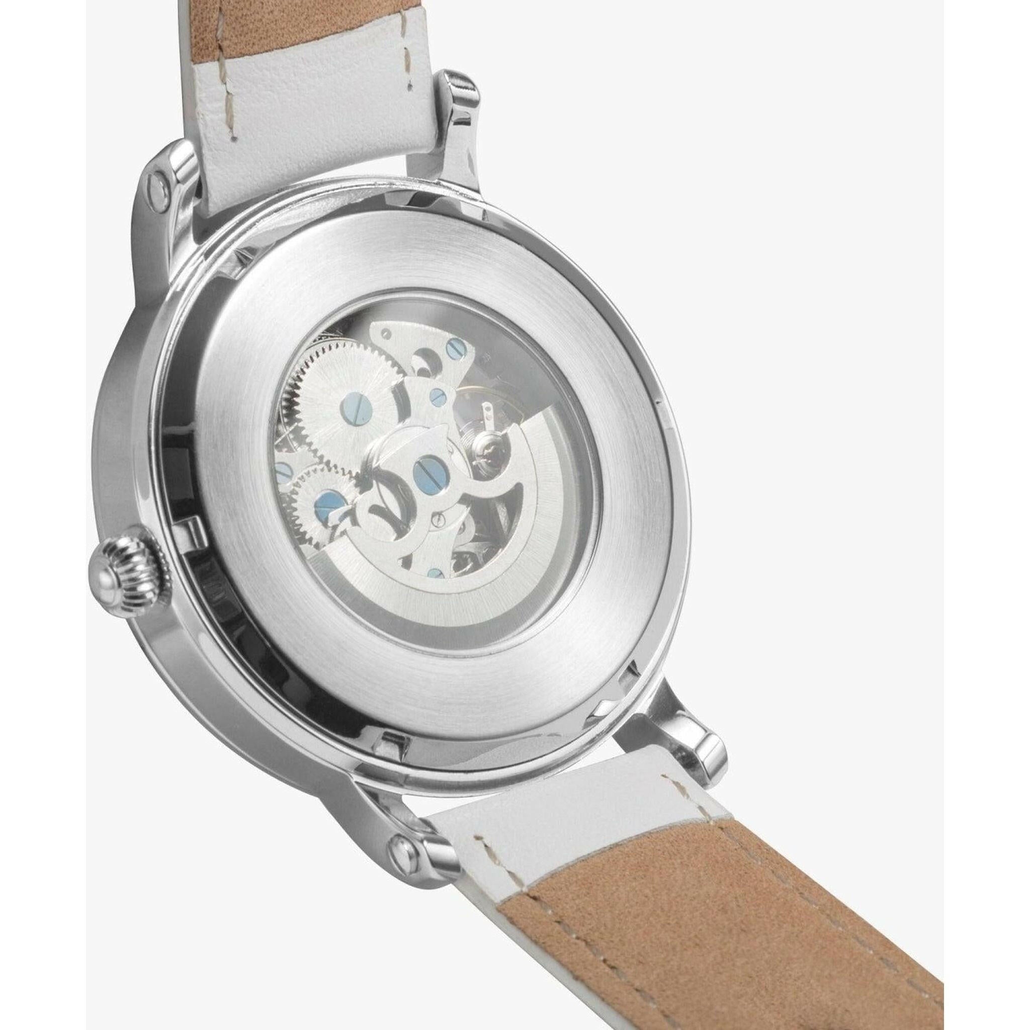 Jacki Easlick Smile Face Unisex Automatic Watch (Silver).