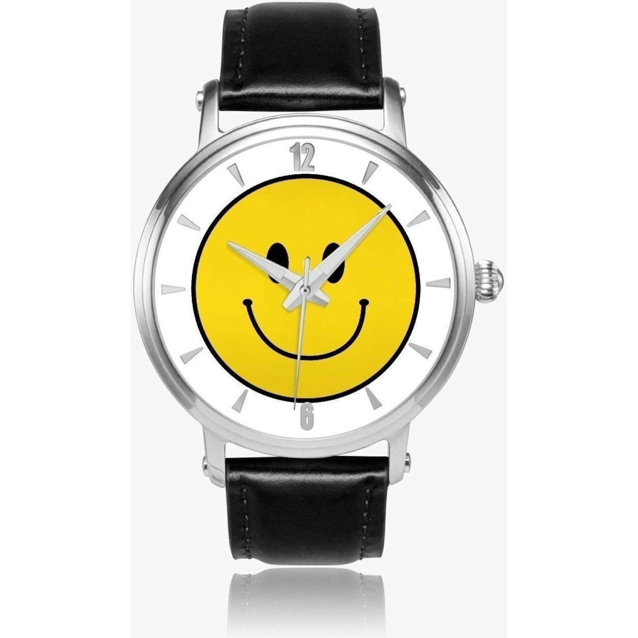 Jacki Easlick Smile Face Unisex Automatic Watch (Silver).