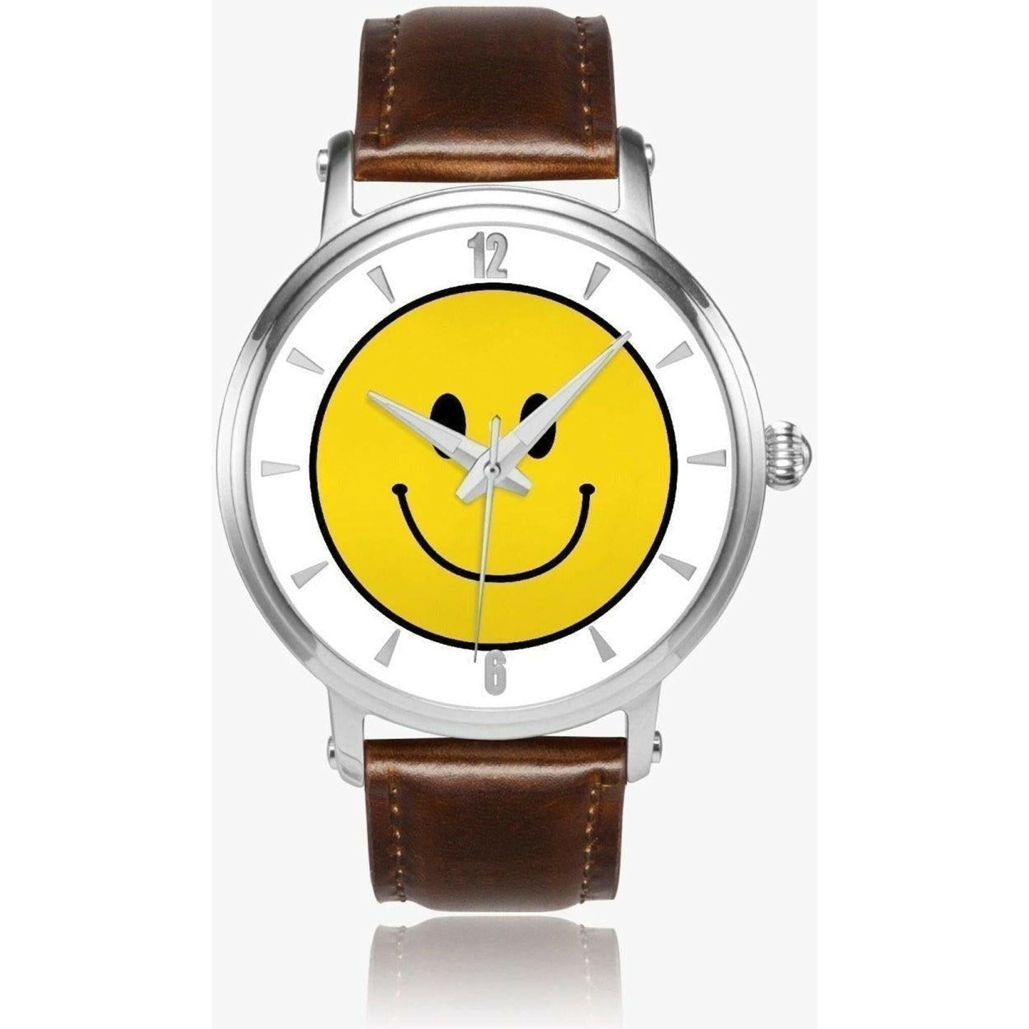 Jacki Easlick Smile Face Unisex Automatic Watch (Silver).